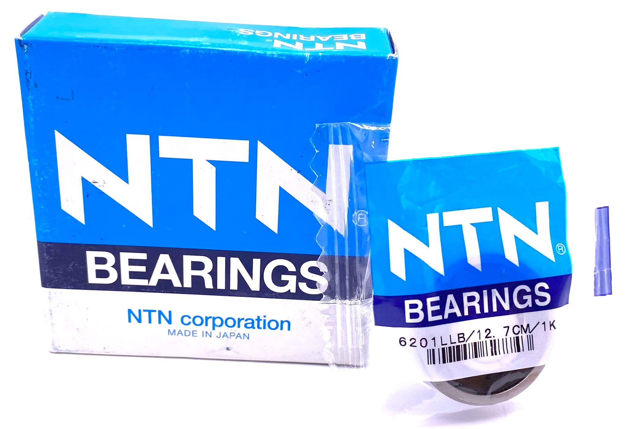 NTN Japan 6201 LLB 12.7 Ball Bearing, Rubber Sealed 6201 2RS 1/2" 12.7X32X10 MM