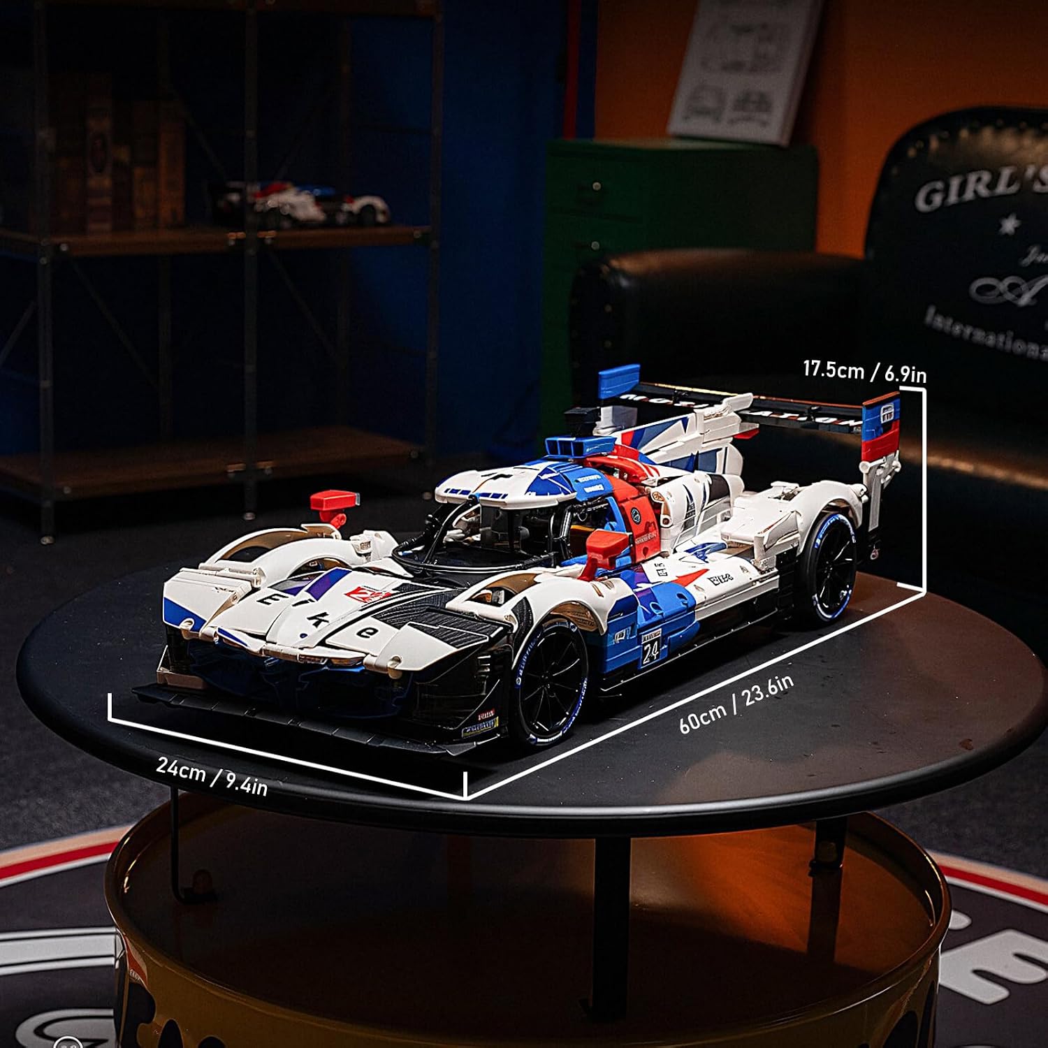 Le M Hybrid V8 Hypercar Model Car Kit, Building Set for Adults, 1:8 Scale Racing Car Model with Realistic Features, Supercar Replica to Display, Gift for Motorsport Fans, (3507 PCS, A-Y18082)