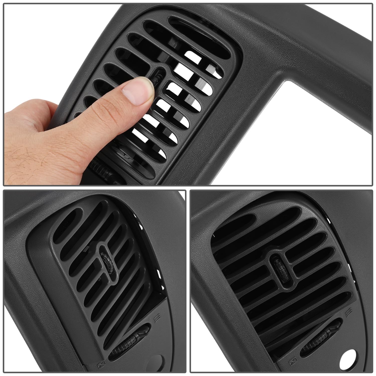 DNA MOTORING Dash Bezel Trim Panel For 97-03 Ford F150 / 04 Heritage / 97-02 Expedition 2WD - Black, ZTL-Y-0305-BK