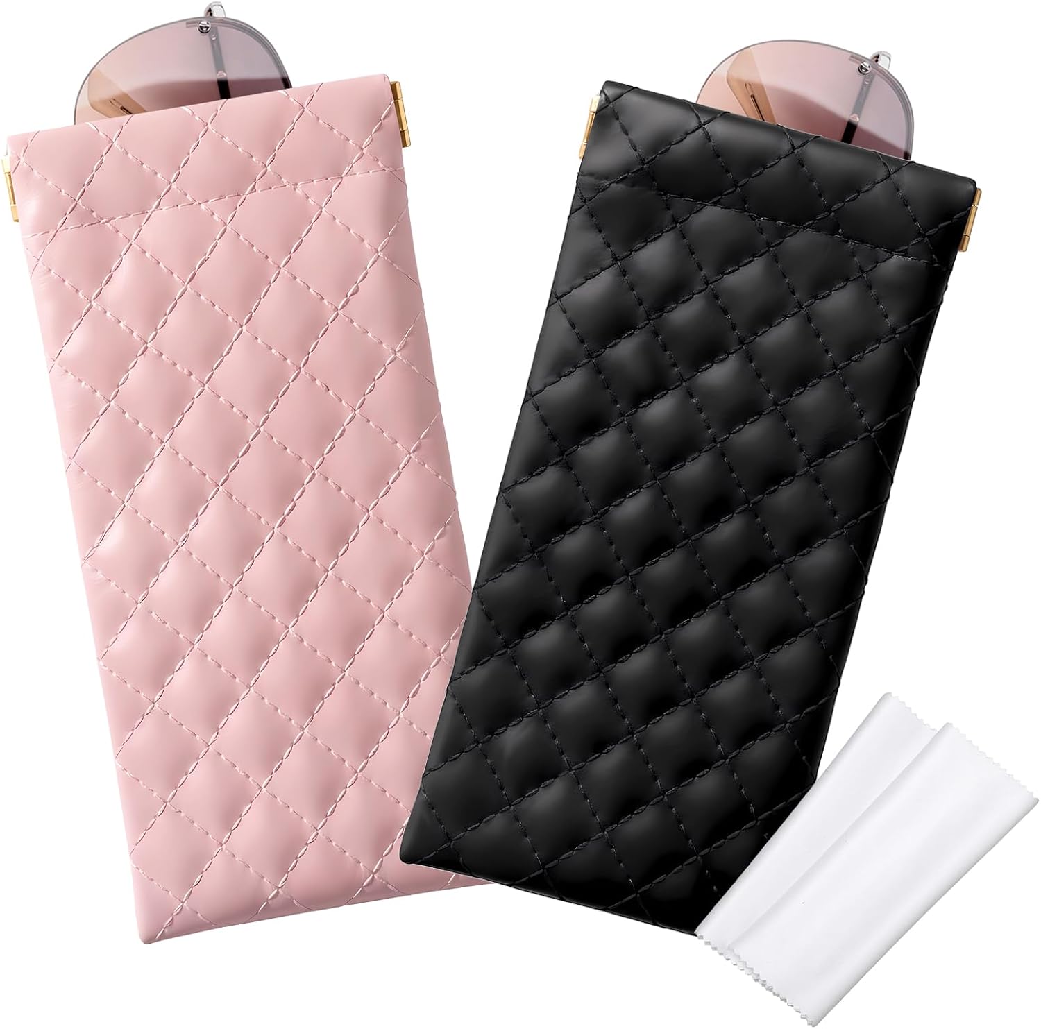 Frienda 2 Set Soft Leather Sunglass...