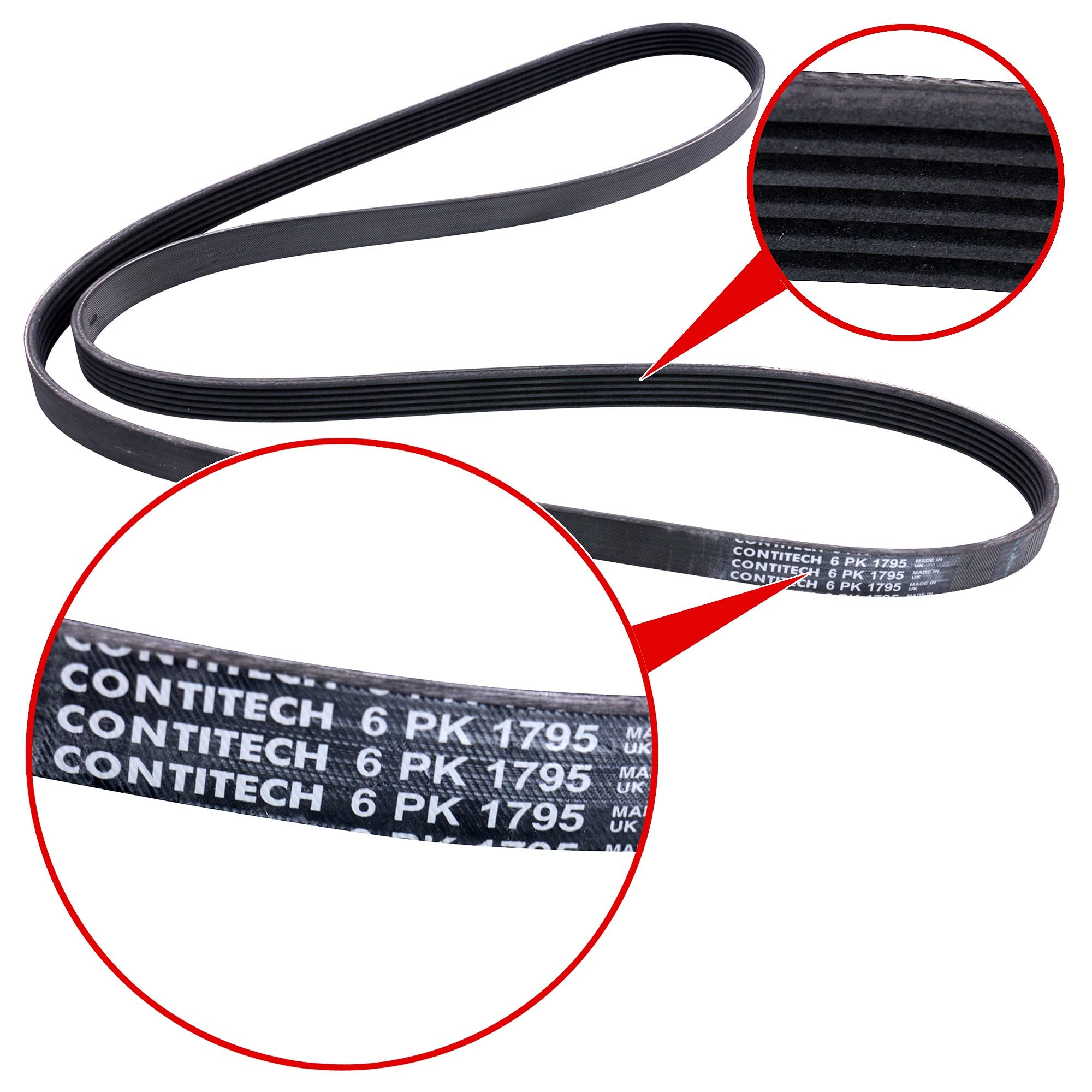 Pasek Klinowy Wielorowkowy CONTITECH 6PK1795 1795mm
