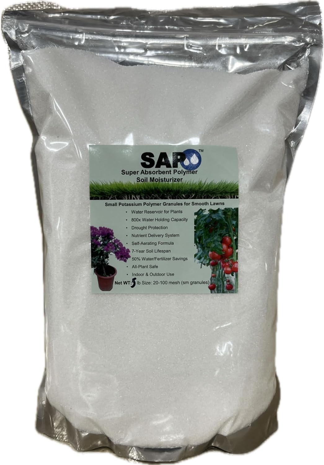 Potassium Polyacrylate Polymer Saving Water and Feeding Planes Constantly (5 pounds)
