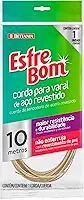 EsfreBom - Corda para Varal em Aço Revestido de 10 Metros, Cor Dourada, Bettanin