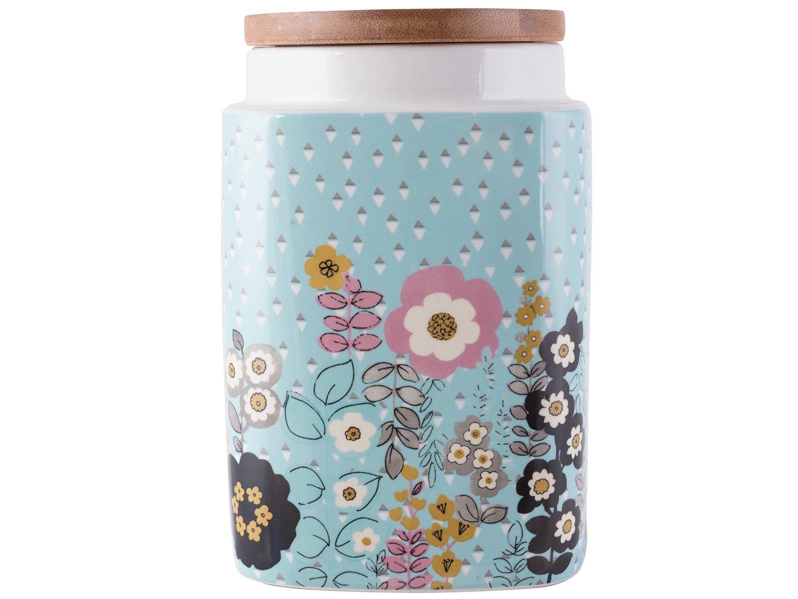 Katie Alice 5163973 Pretty Retro Medium Ceramic Storage Jar, 18 x 11.5 cm (7" x 4½")
