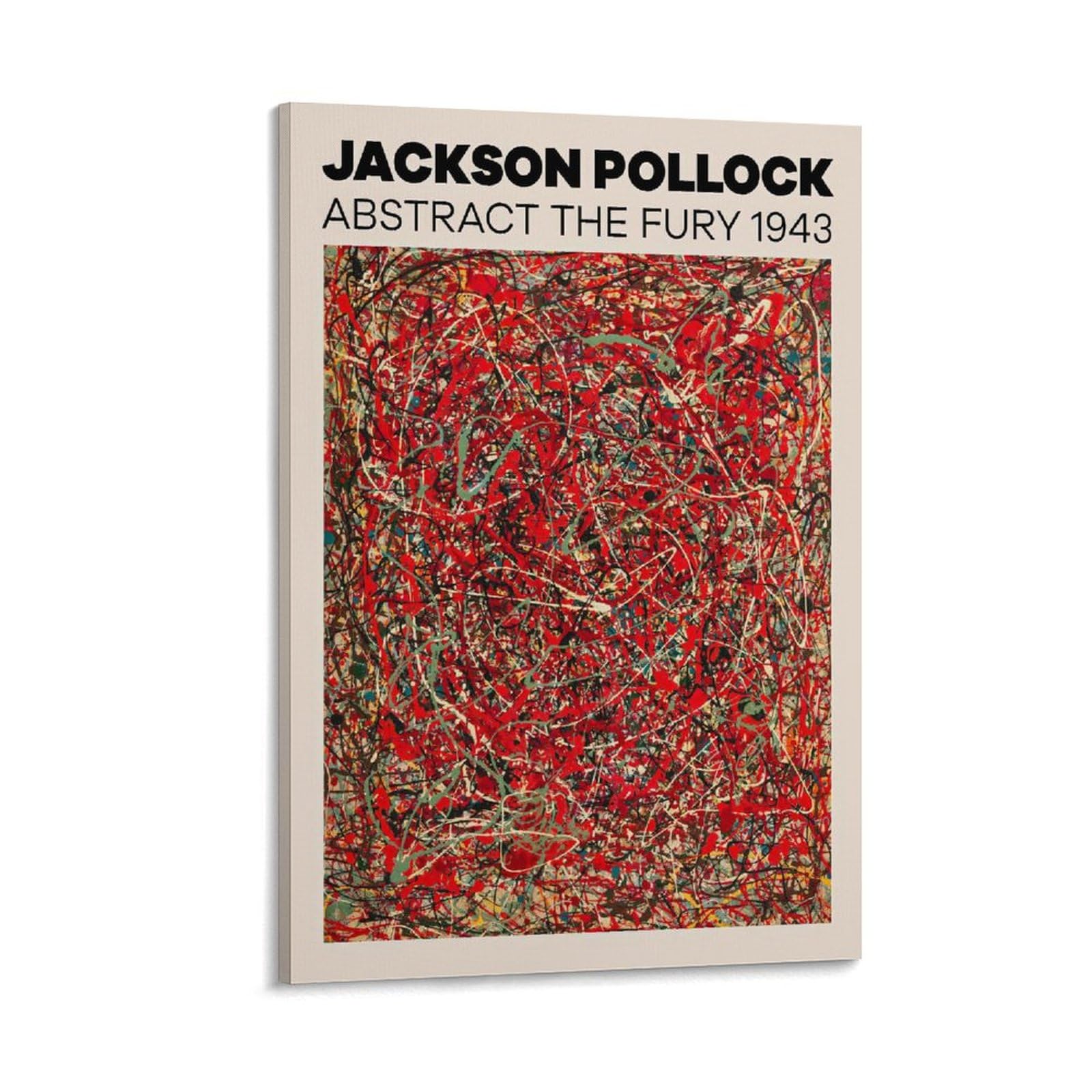 Jackson Pollock Abstract Painting Posters & Prints For Room Aesthetic Canvas Wall Art Bedroom Decor 24x36inch(60x90cm)