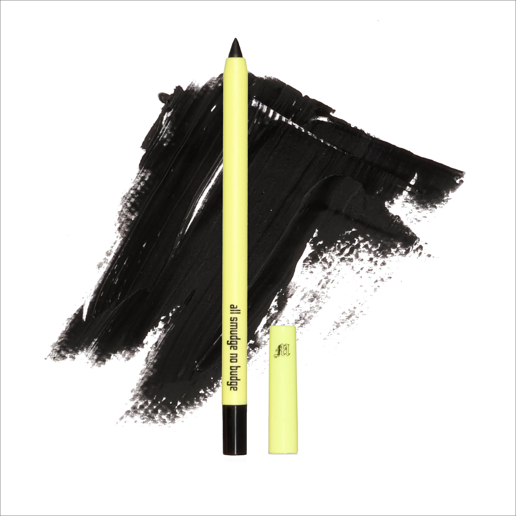 Made by Mitchell | All Smudge No Budge Eye Liner Pencil | Intense Black Shade | Eyeliners | Black Track