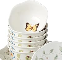 Vista 61 de Lenox Butterfly Meadow 817046 - Juego de 6 platos para aperitivos, 3.05 libras