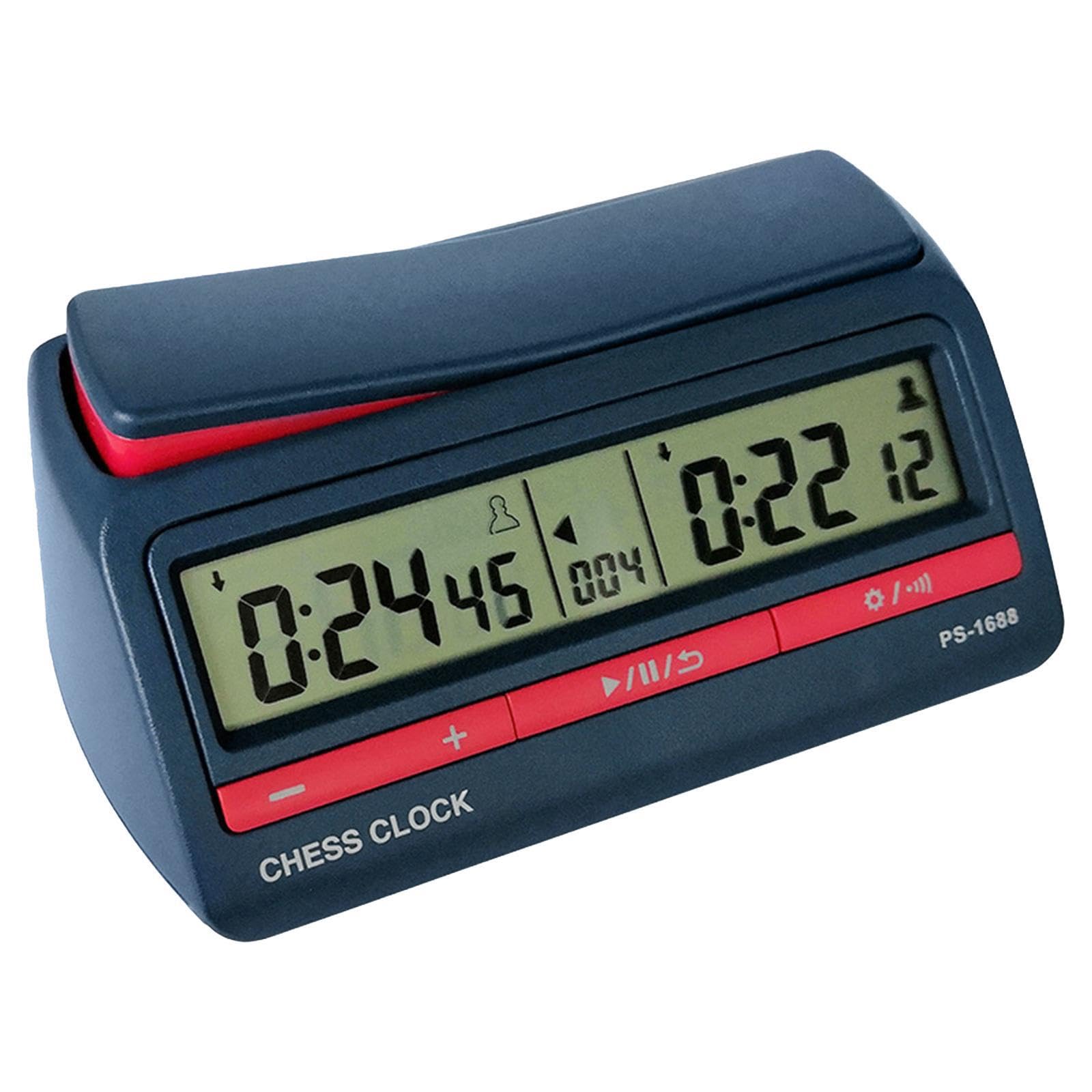 Orologio da scacchi digitale, timer di gioco, conteggio alla rovescia, funzionalità tornei ufficiali, tutti i livelli di gioco possono divertirsi,