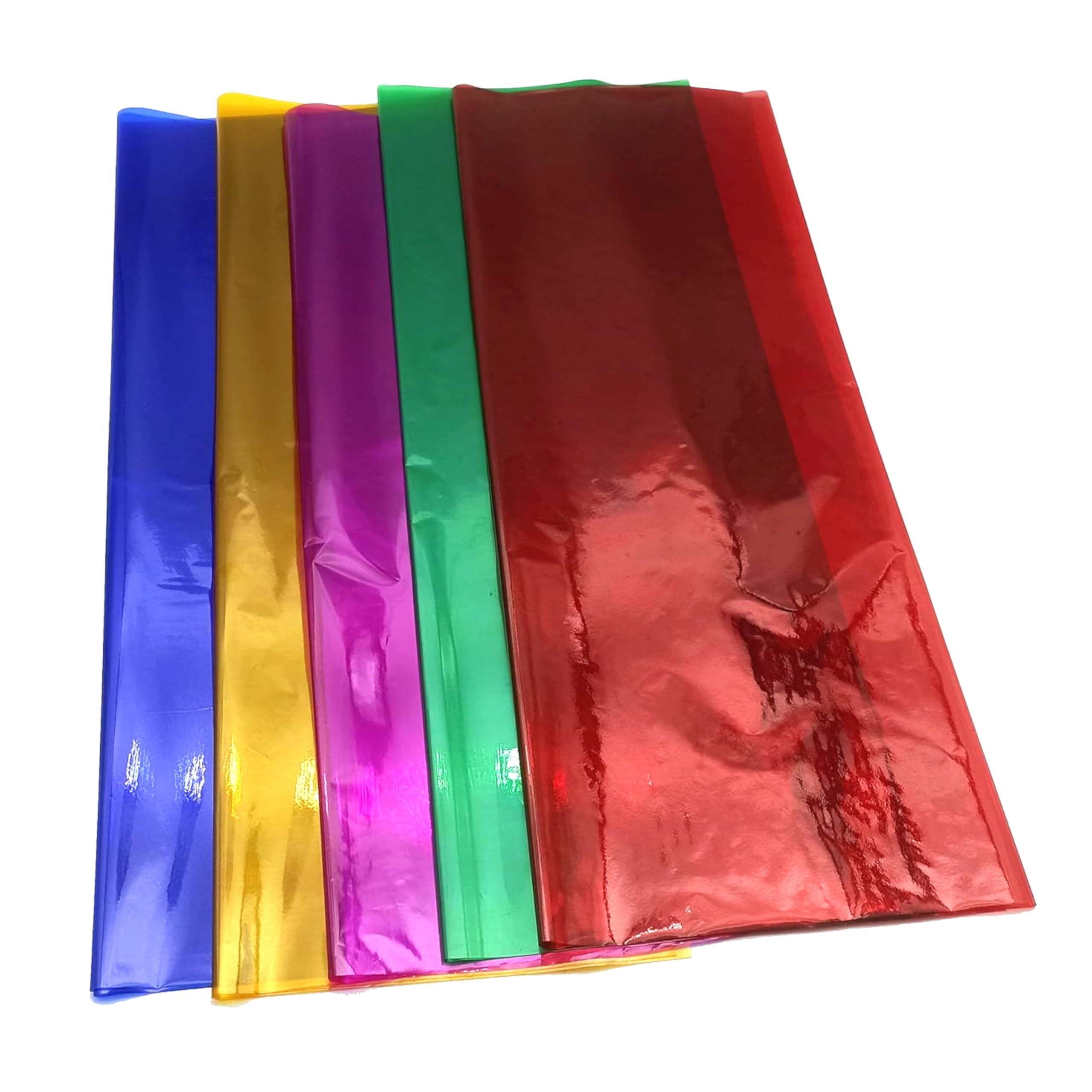 ESCAPER Transparent Cellophane Gelatin Sheets 19x29 Inch Clear Plastic Wrap for Hampers, Baskets, Bouquets, DIY Crafts and Decorative Packing (Mix-Color-20 Sheets)-image-18