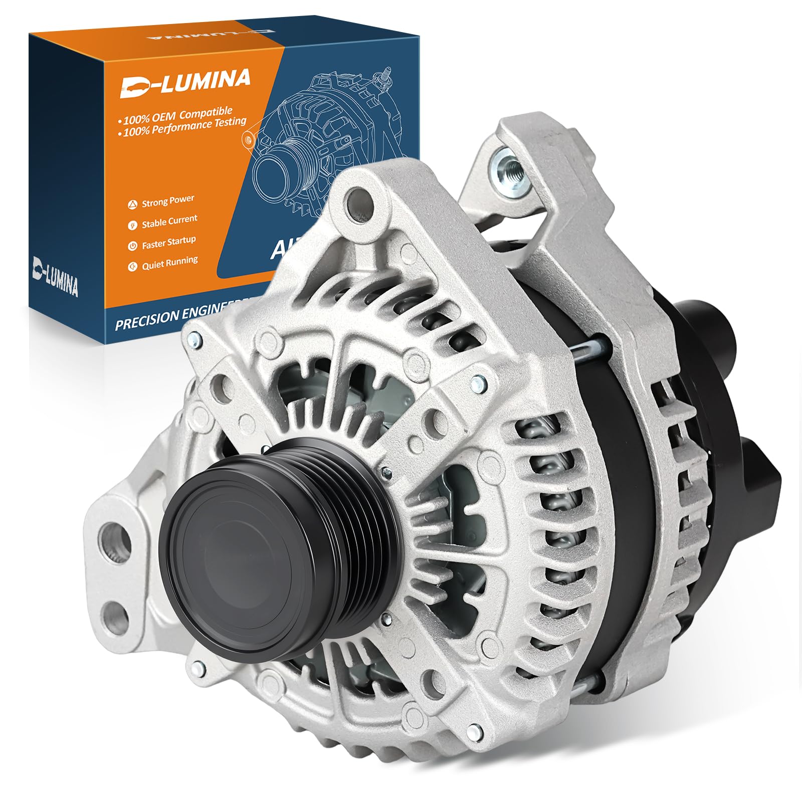 170A Alternator for GMC Acadia, Cadillac XT5 XT6, Chevy Blazer 3.6L | Fits Acadia and XT5 2017-20, XT6 2020, Blazer 2019-22; 12V 6-Groove CW Pulley, Replaces 104211-0261