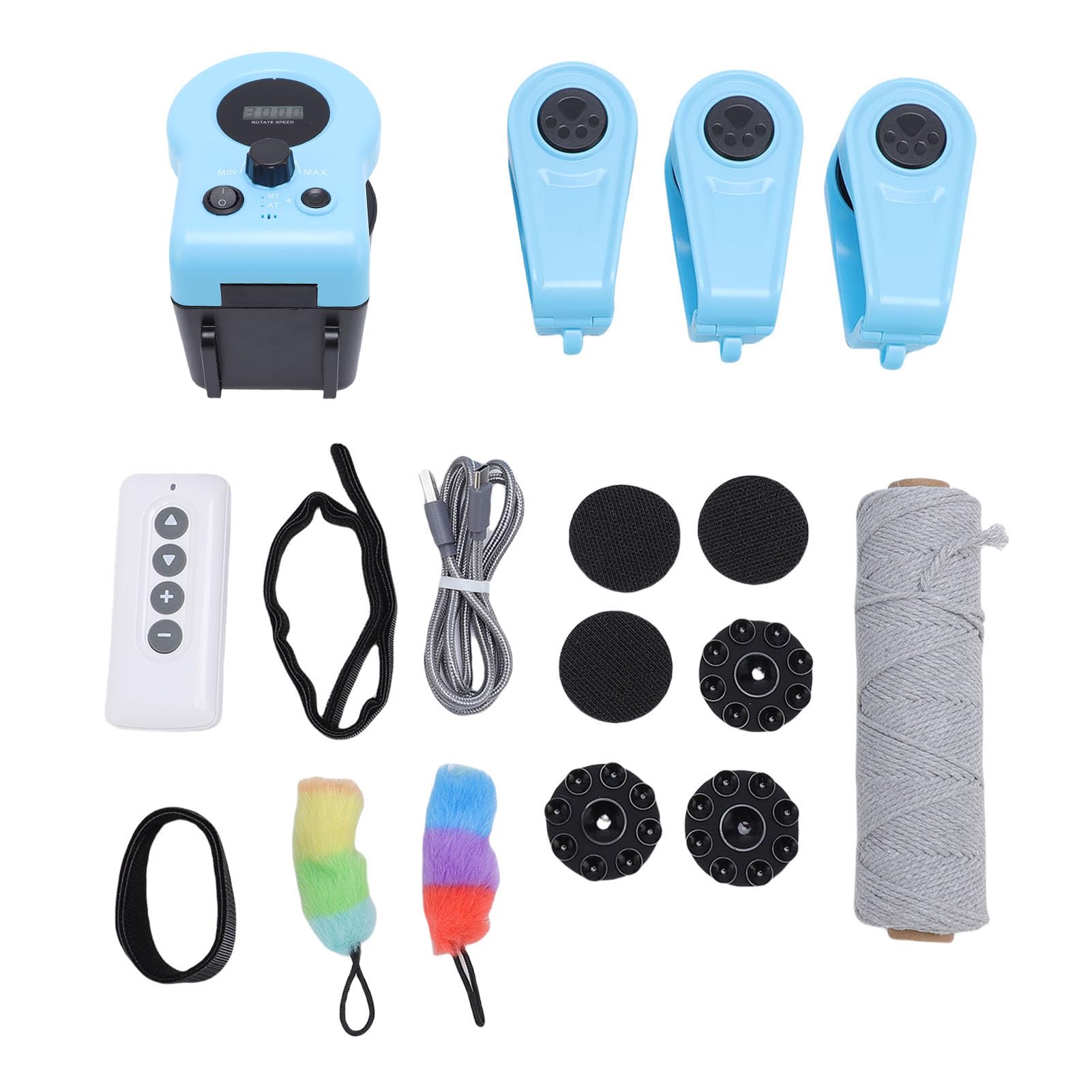 Juguete Interactivo para Gatos, Juguete Eléctrico con Control Remoto para Ejercicios de Gatos con Sonido, para de Interior