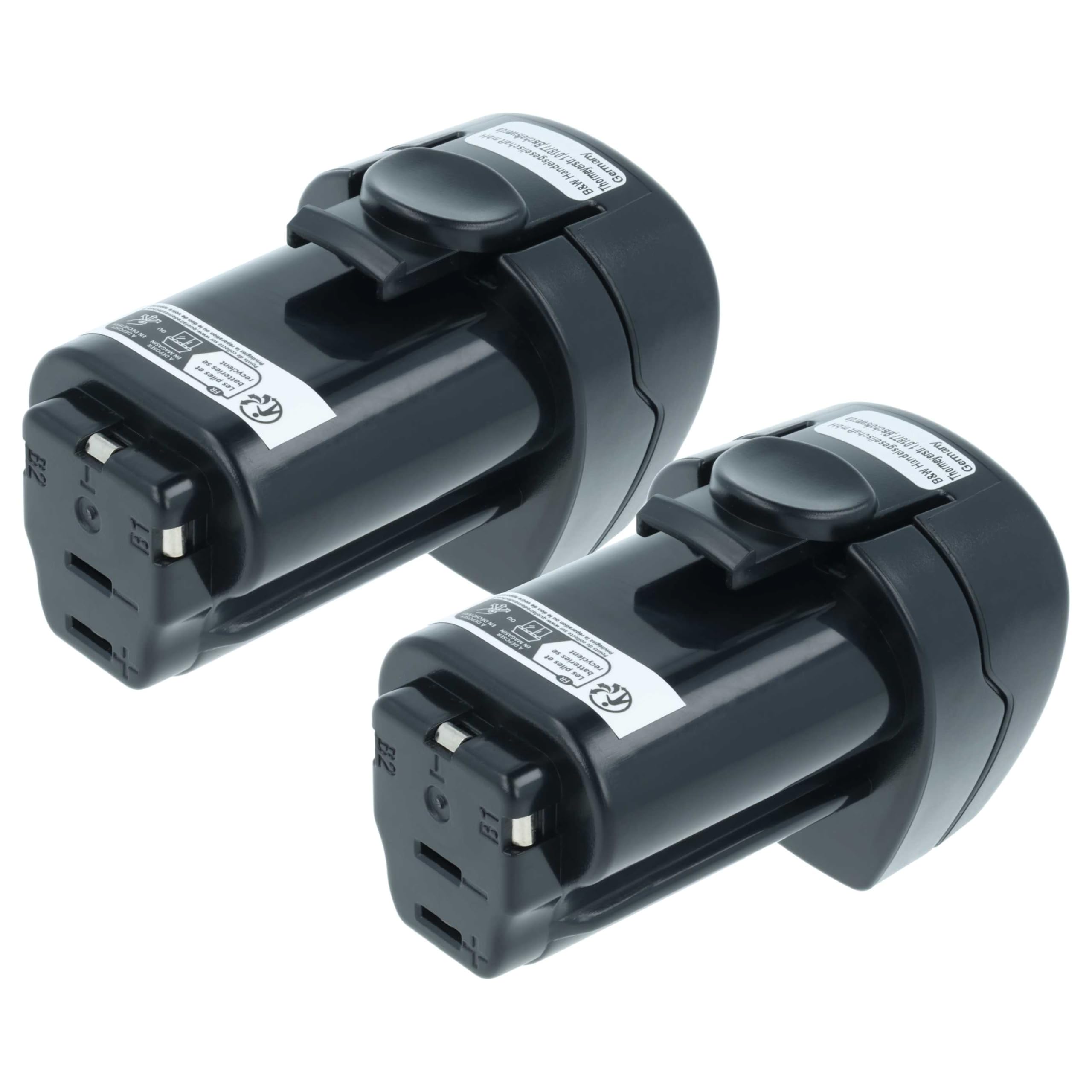 vhbw 2X Akku kompatibel mit Metabo PowerMaxx SB Basic