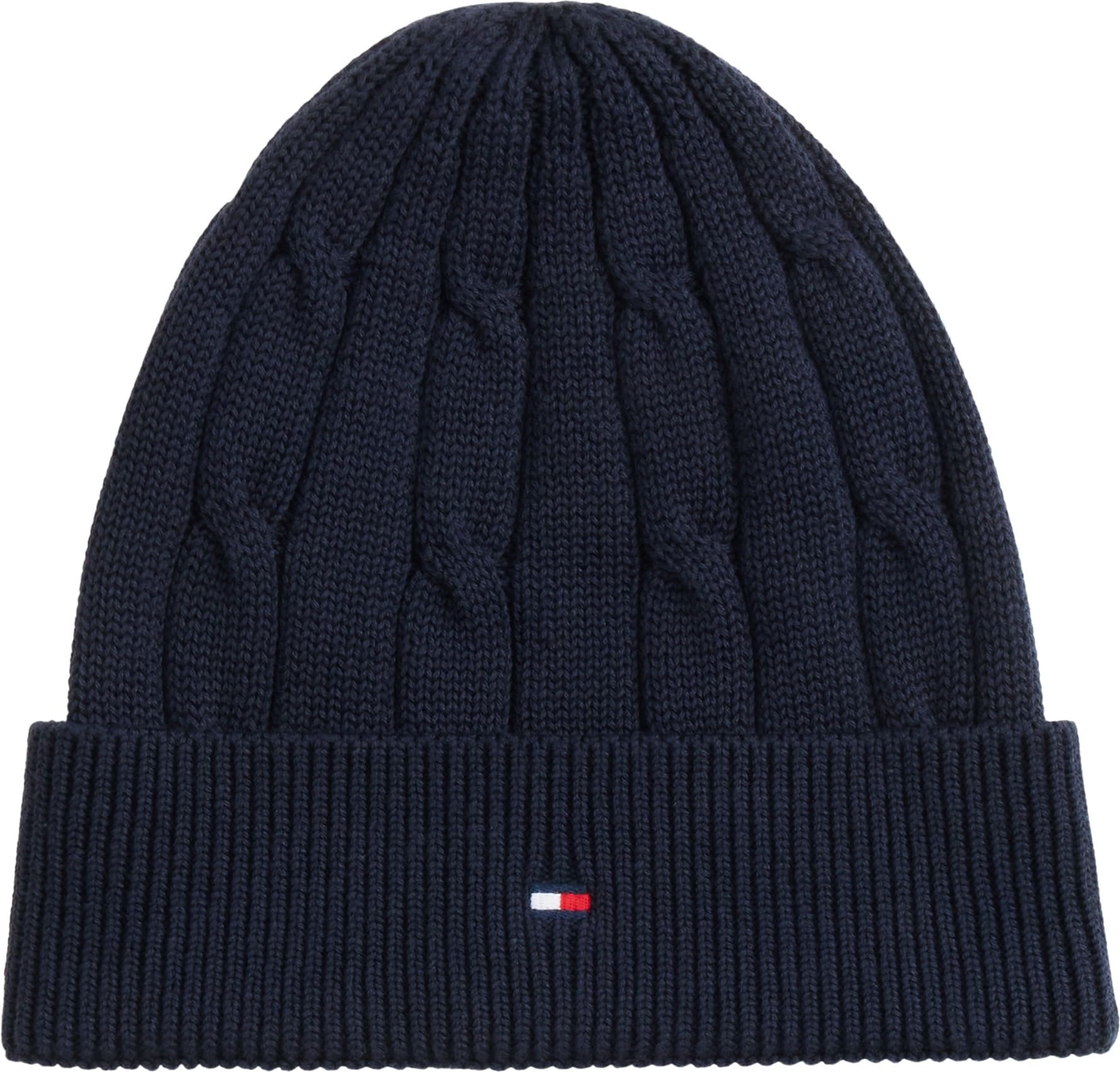 Tommy Hilfiger Kids Gender Inclusive Essential Cable Beanie KA0KA00101 Beanie, Blue (Dark Blue), L-XL