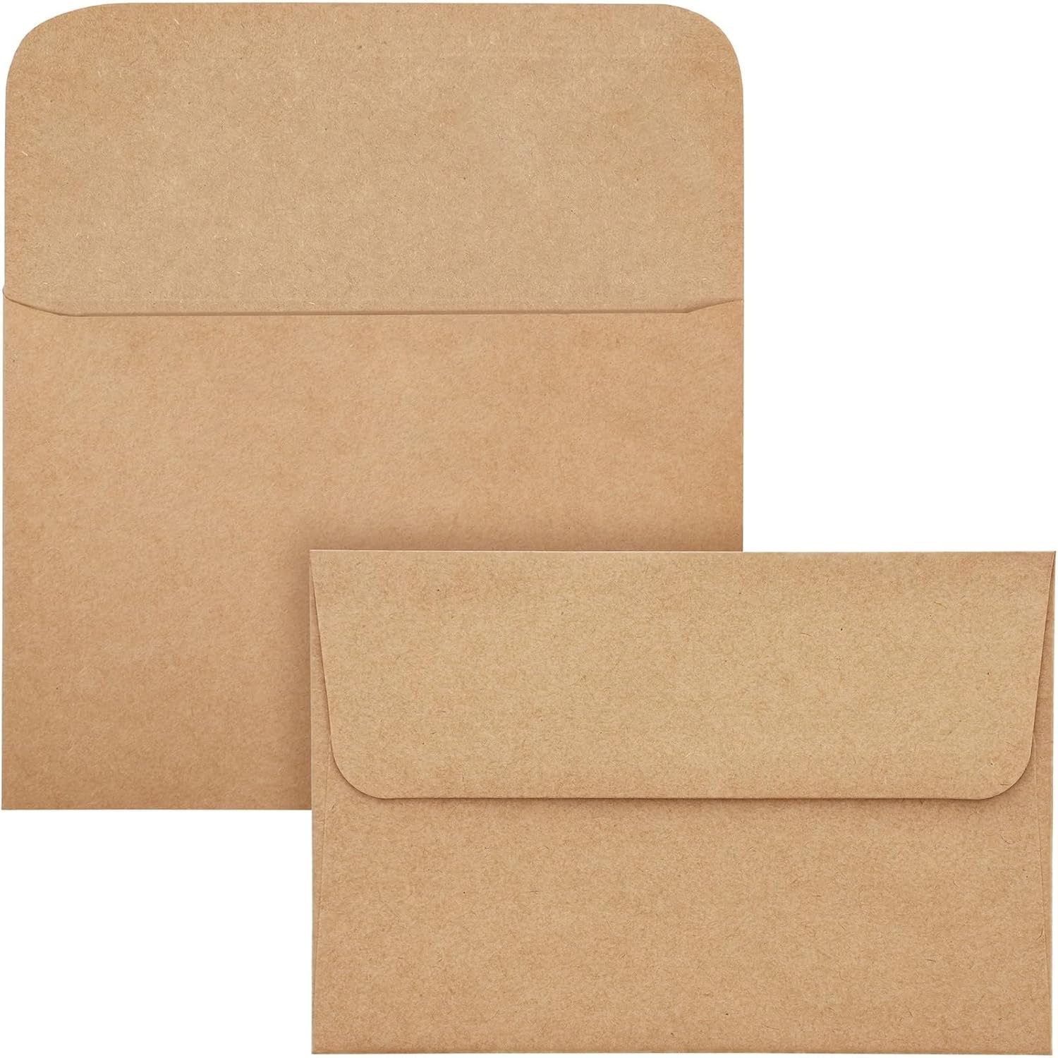 Blank Kraft Paper Cards & Envelopes - 4 x 6 in, 100-Pack - For Wedding Invitations & Birthday Greetings - DIY Card Making Supplies - Image 5
