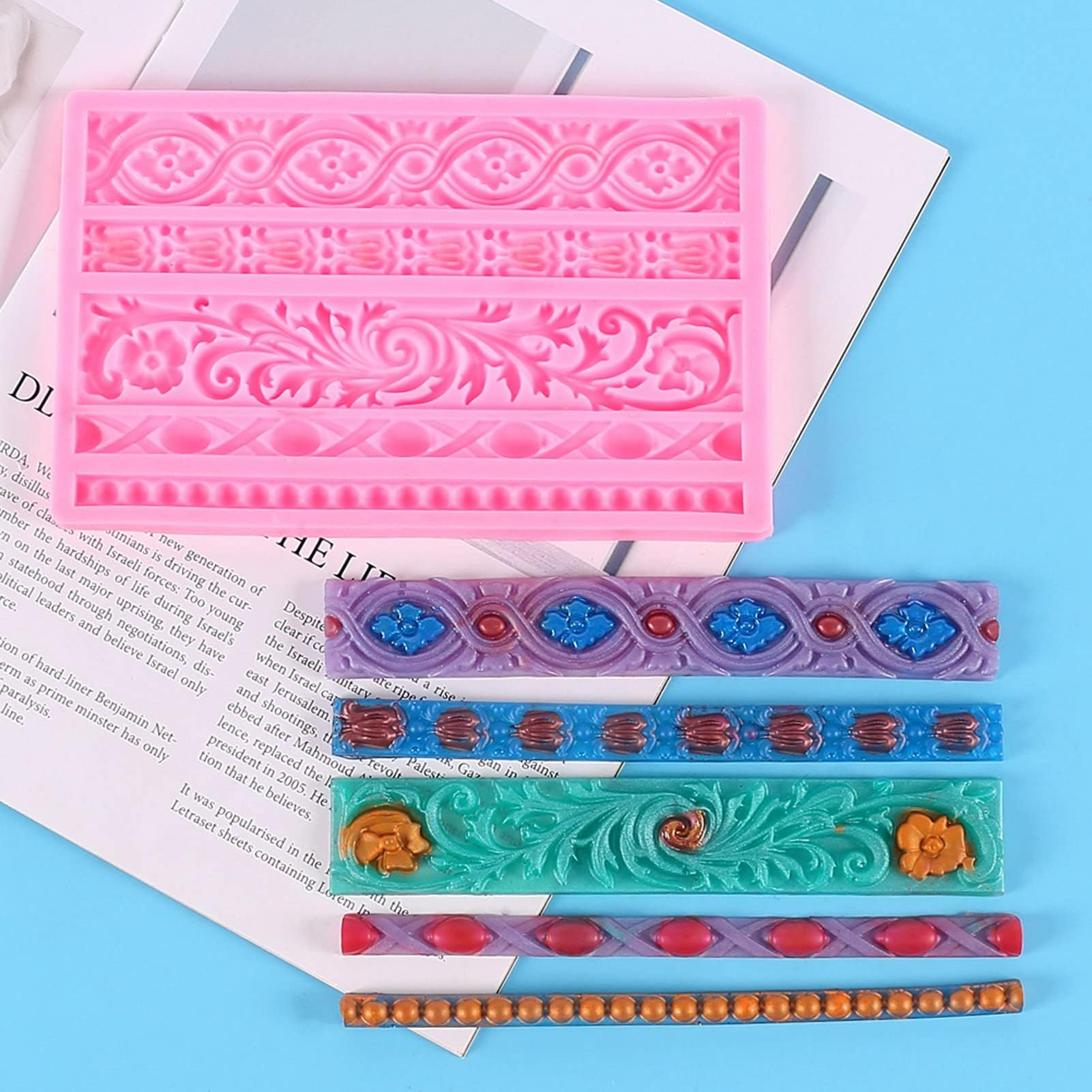 3 Stampi In Silicone Per Perle E Corda, Per Fondente, Cioccolato, Torte, Pasta Di Zucchero, Argilla, Resistente Al Calore (-40° A +230°)
