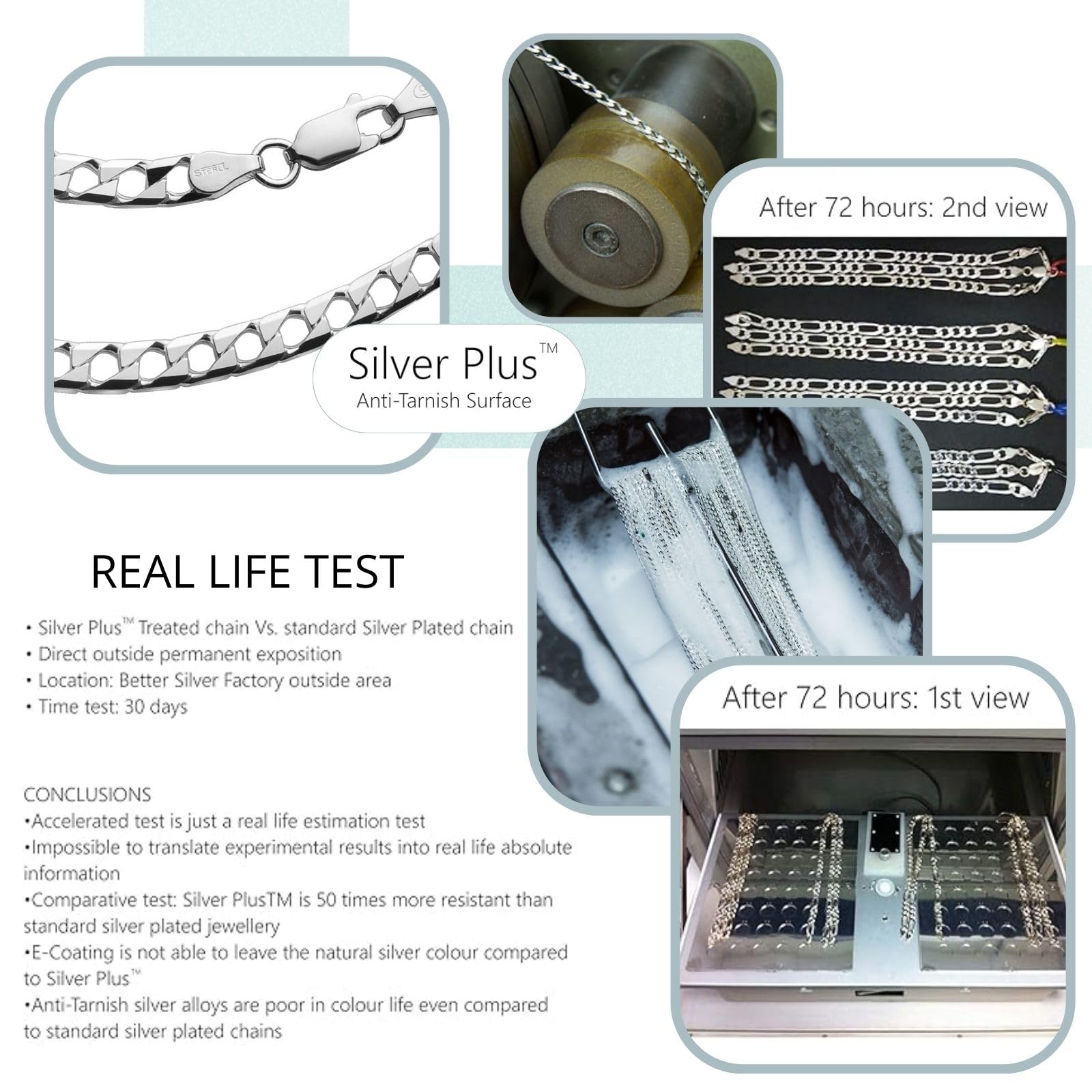 Herren Hals-Kette Echt Silber Ohne Anhänger Nachhaltige Verpackung Geschenke für Männer