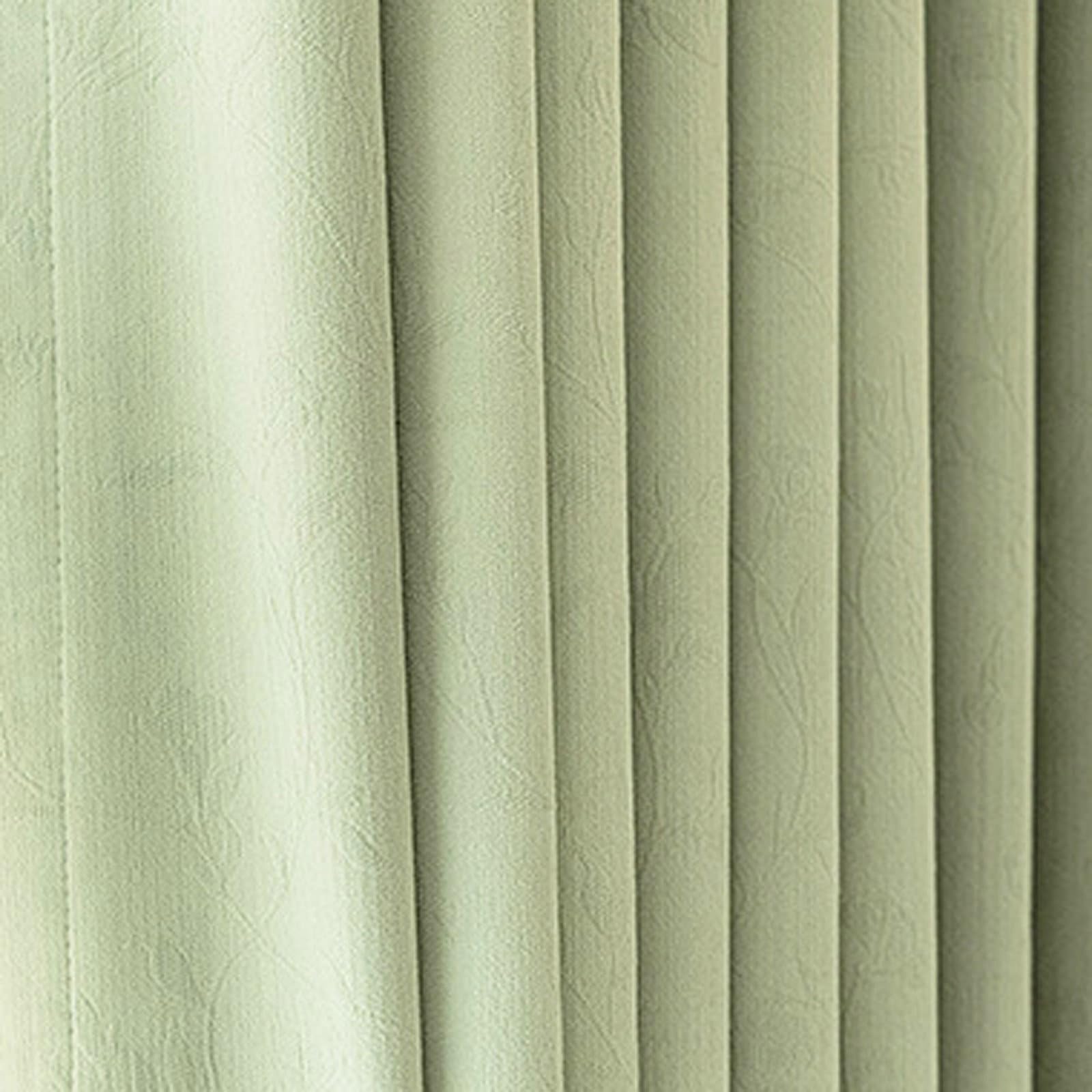 Wycian Gardienen Vorhang Grün 2 Er Polyester Volltonfarbe H160 X B86Cm für Schlafzimmer