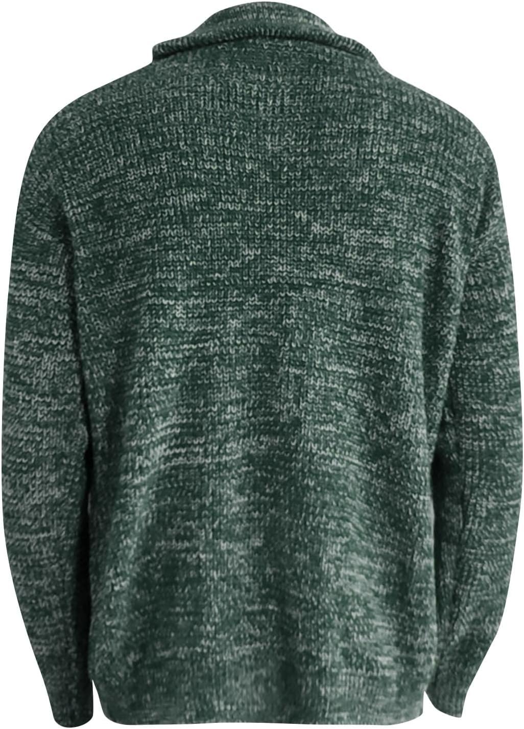 XIAXOGOOL Men's Cardigan Sweaters 2025 Fall Winter Shawl Collar Cable Knit Sweater With Buttons Fashion Big and Tall Cardigan