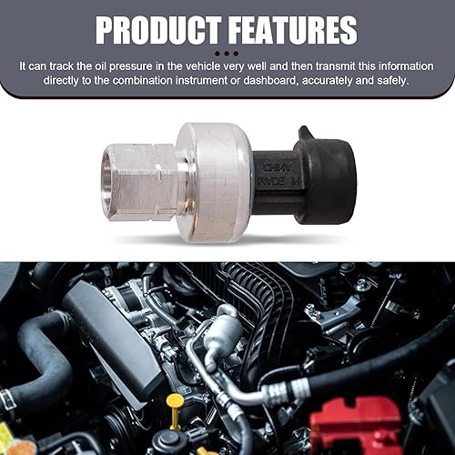 Miniatura 6 de Eratus Pack-1 Sensor de presión de aire acondicionado para automóvil, 1.85 pulgadas de largo de metal + sensor de reacción sensible de plástico,