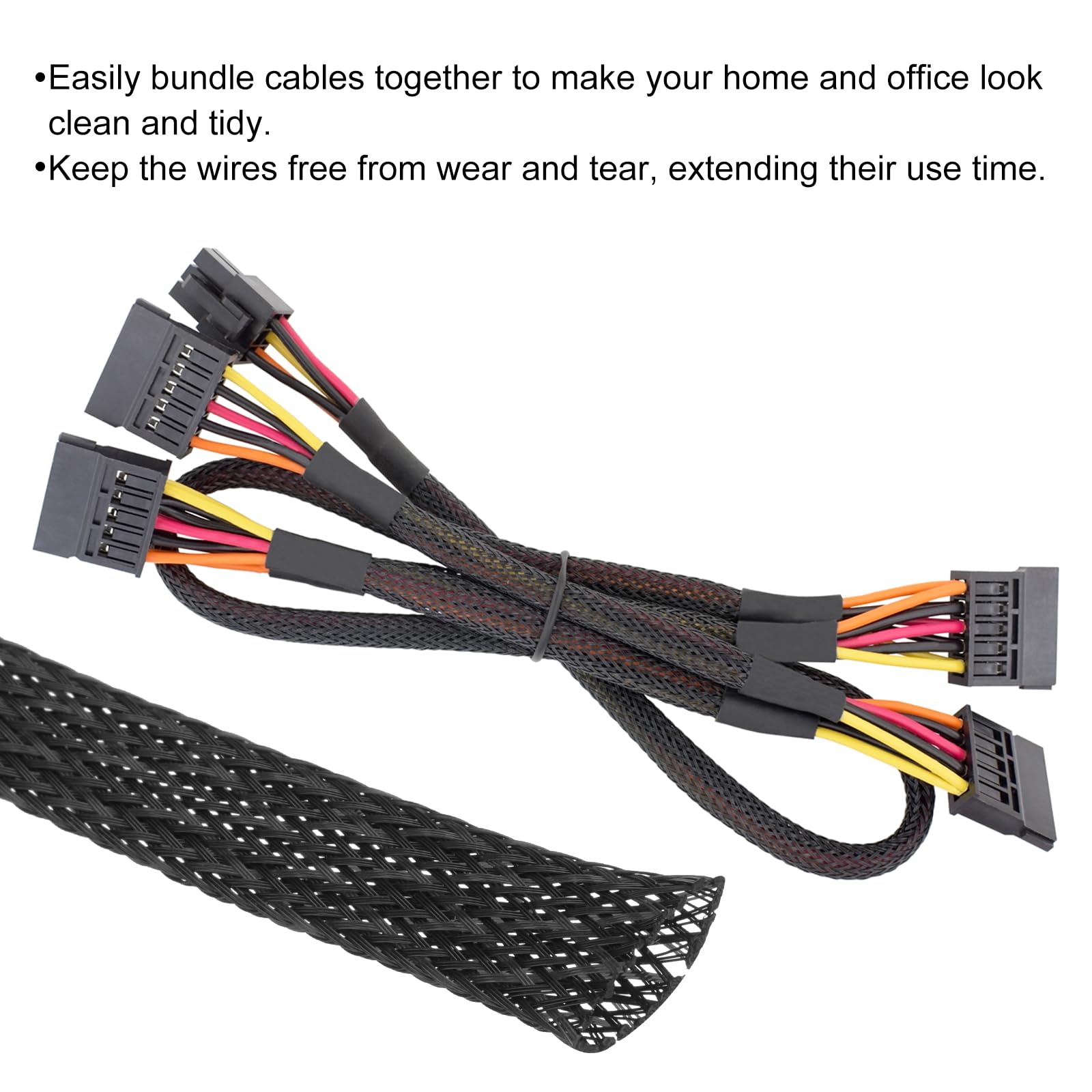 Rebower 25ft PET Expandable Wire Loom 3/4 Inch - Image 4