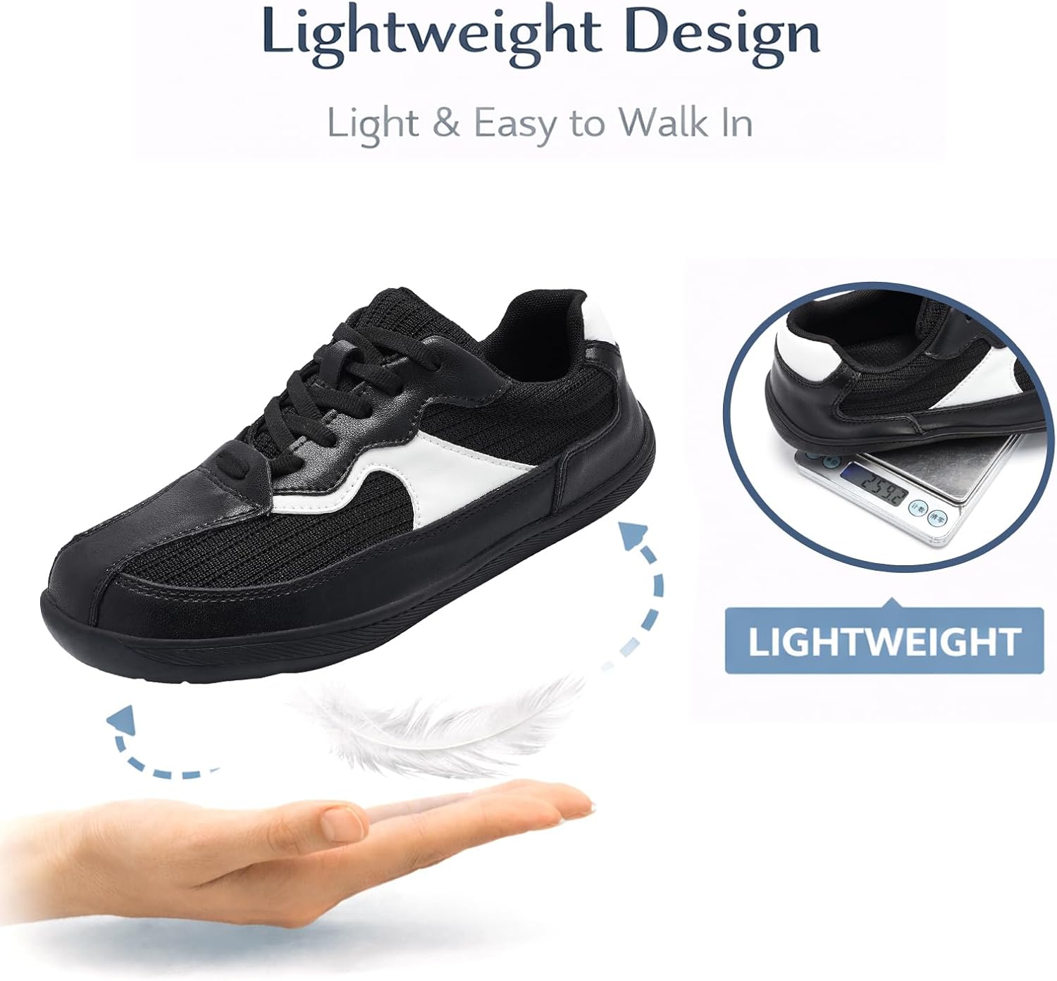 Women’s Barefoot Walking Shoes| Zero Drop Wide Width | Non-Slip Minimalist Sneakers
