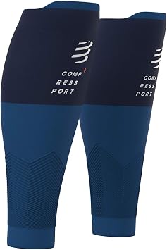 كم ضغط العجل COMPRESSPORT - R2V2 - حماية العضلات والأداء والتعافي للرياضة - خفيفة الوزن ومضاد للعدوى - الجري وركوب الدراجات والممرات والترياتلون