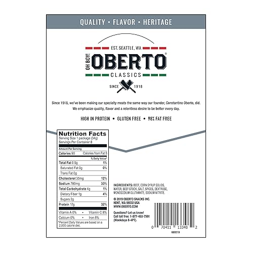 Miniatura 3 de Oh Boy! Oberto Classics - Cecina de res original de estilo delgado