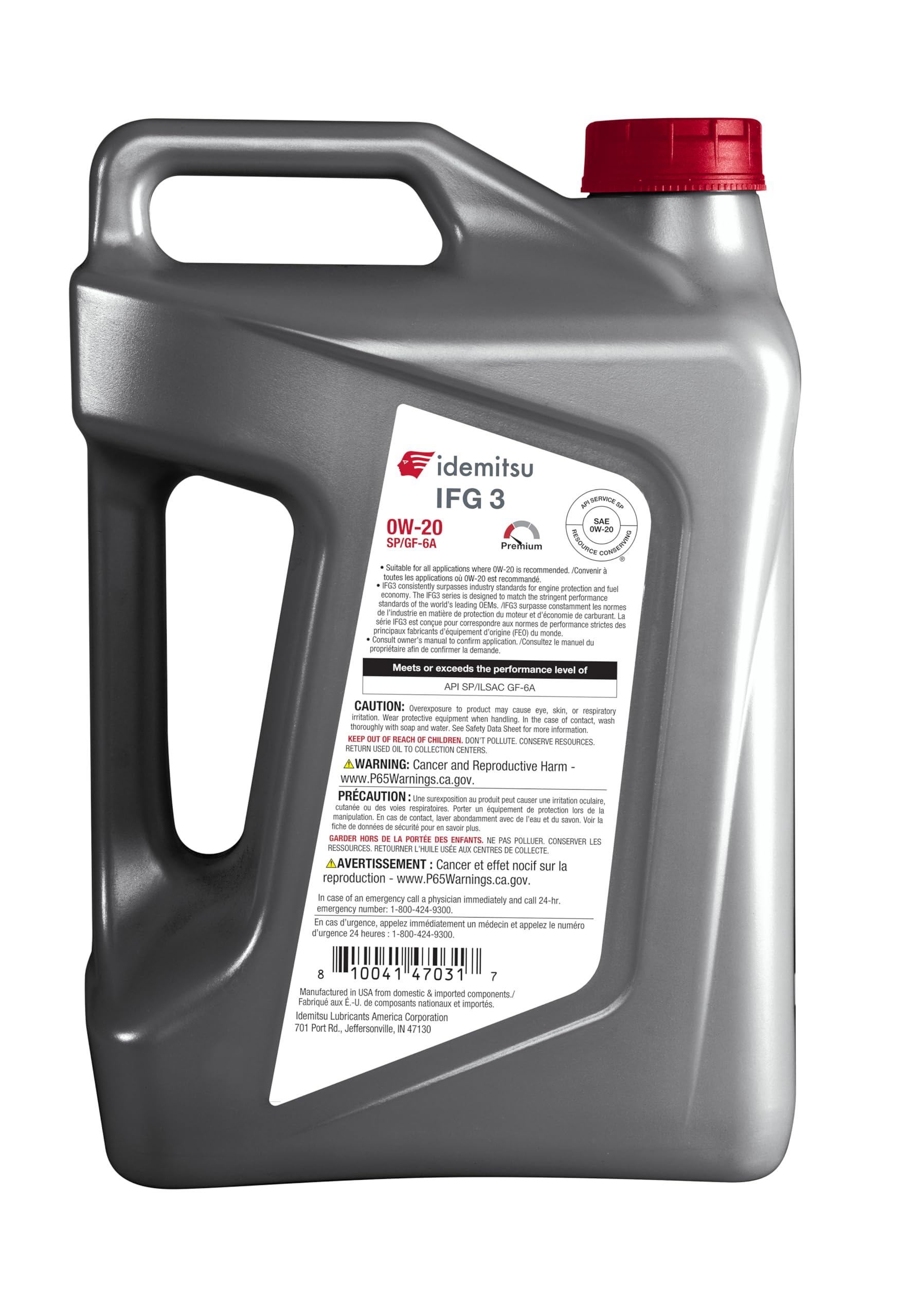 Amazon.com: Idemitsu IFG 3 0W-20 Motor Oil Full Synthetic- 5 Quart