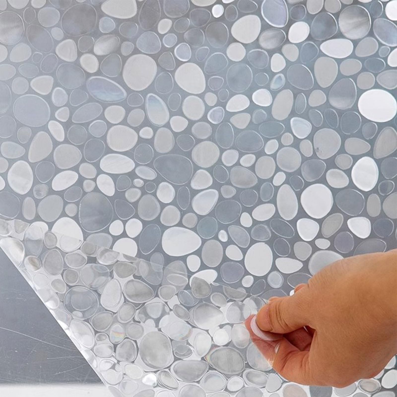 Membrana prywatności okiennej Wielokolorowa matowa folia okienna 3D Izolacja cieplna Statyczne przyleganie w wielu rozmiarach(60x200cm)