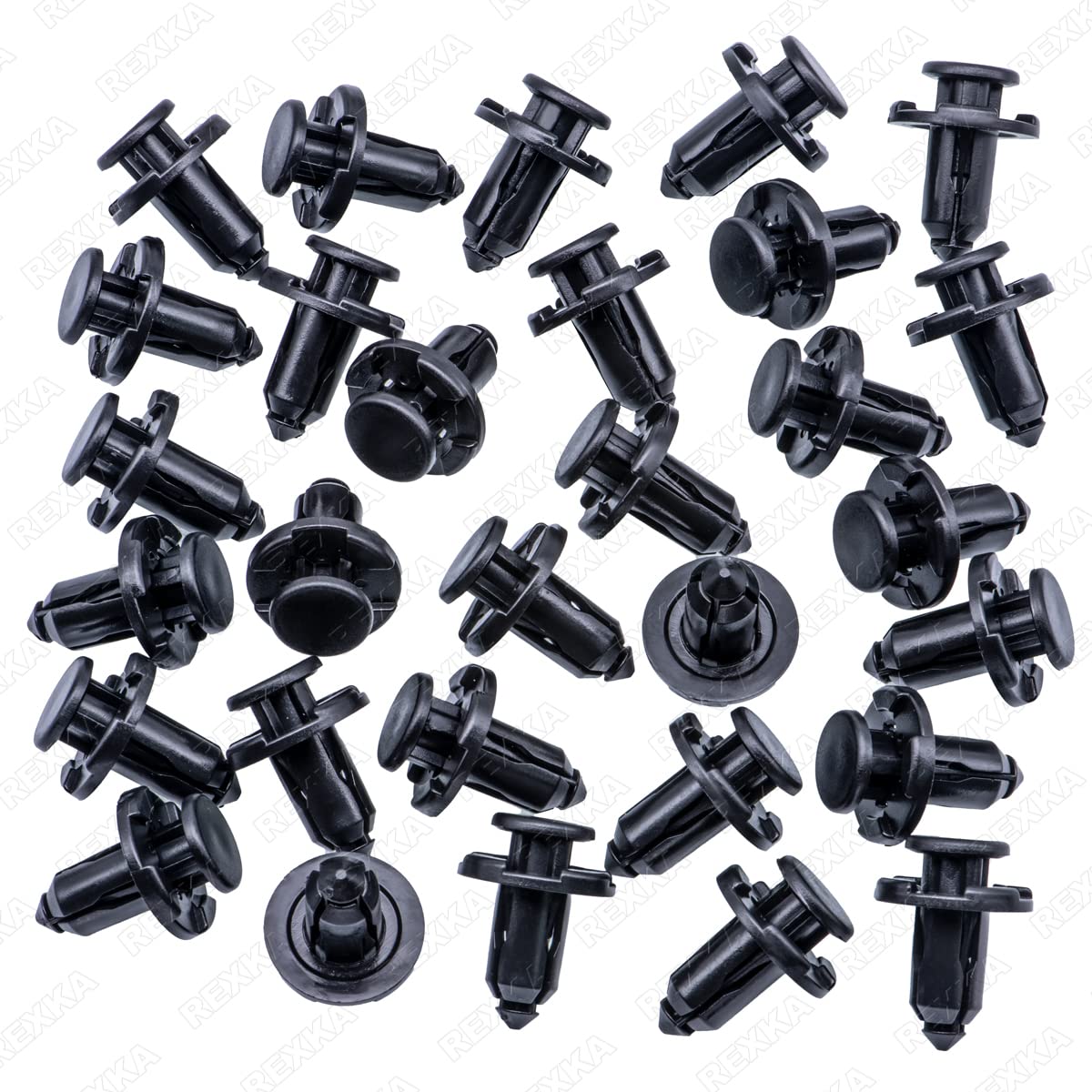 Rexka 30pcs 10mm Hole Bumper Engine Cover Fender & Grille Clips Compatible with Subaru 909140007 Baja Forester Impreza Legacy Outback Tribeca 2011-2000
