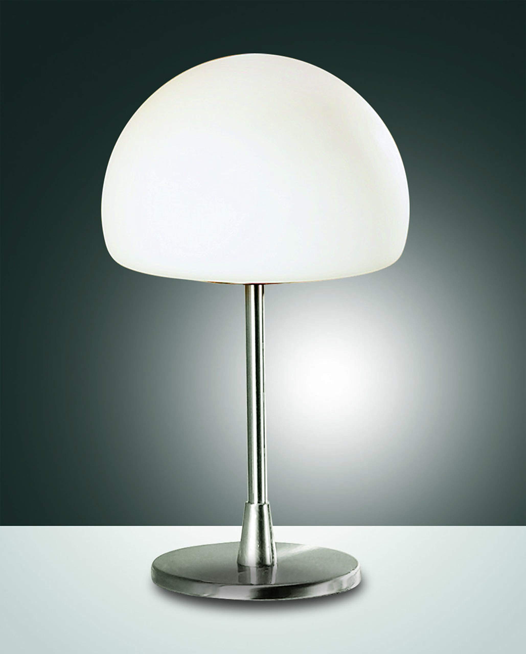 Fabas Luce Gaia Led Table Lamp With A Touch Dimmer, Chrome