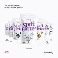 Vista 7 de Hemway Craft Glitter - Escamas de lentejuelas metálicas de varios tamaños para manualidades de resina y epoxi, suministros para vasos, tarjetas