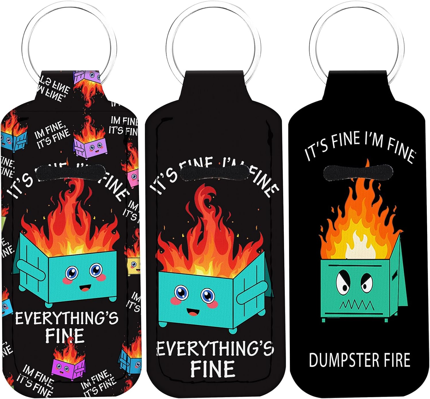 Cute Chapstick Holder Keychain,Lipstick Neoprene Clip-on Lip Balm Holder for Woman