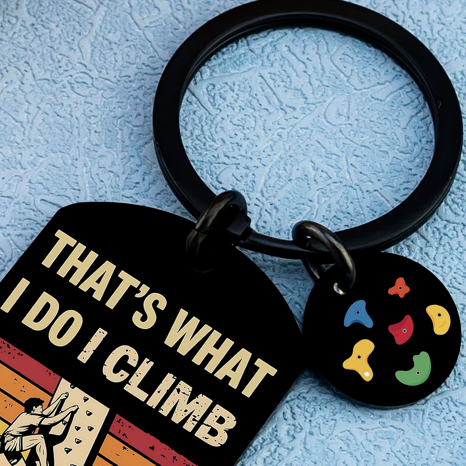 Cool Gifts for Rock Climbers Rock Climbing Gifts for Men Climbers Gift for Boys Climbing Keychain Accessories Hiking Camping Outdoor Gift for Him Rocks Climb Lovers Keychain