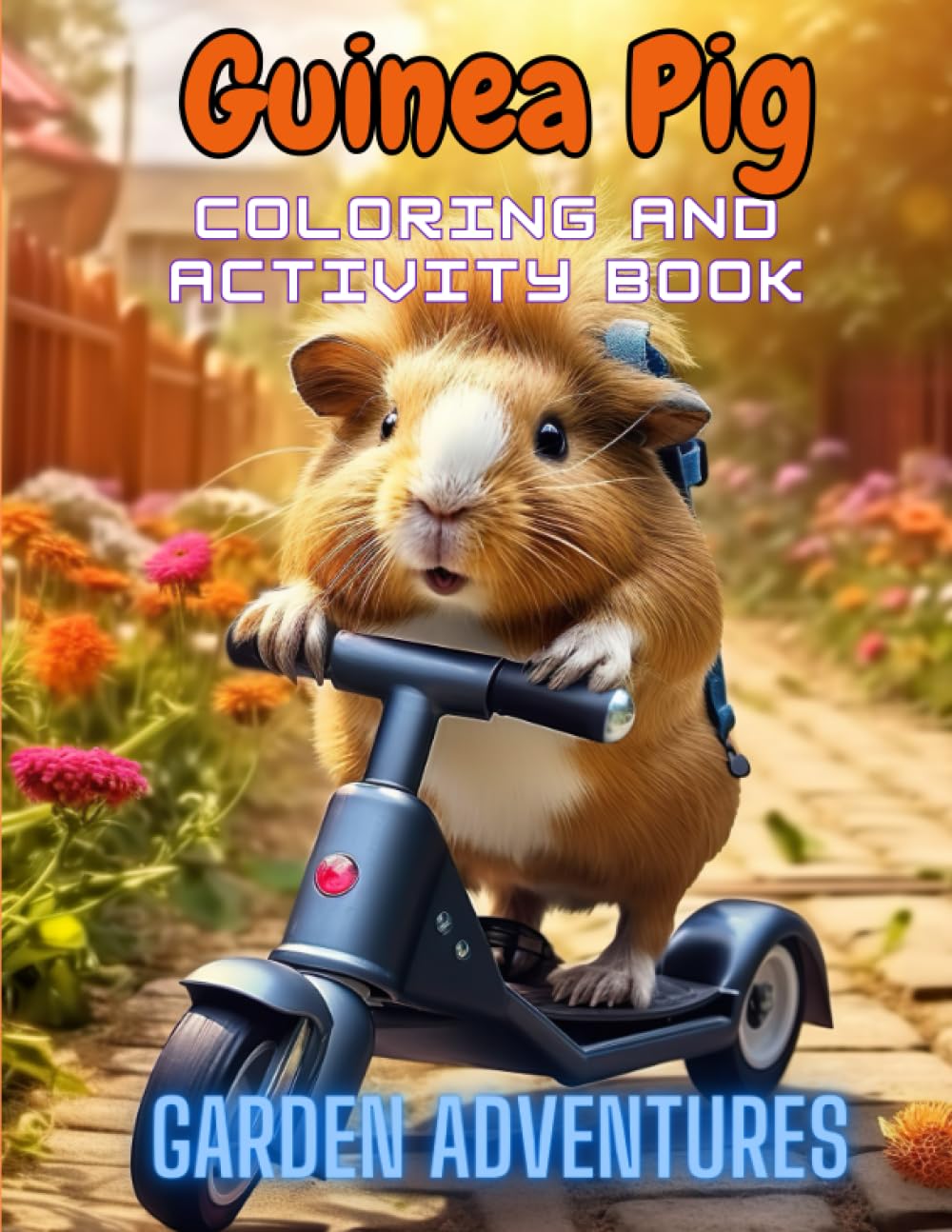Guinea Pig Coloring and Activity Book: Garden Adventures: Amazing Coloring Book of Cute Guinea Pigs for Kids 6 years and over