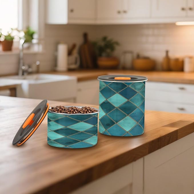 Dispensador Airtight de Acero Inoxidable KEEPREAL 500ml Teal miniatura 2