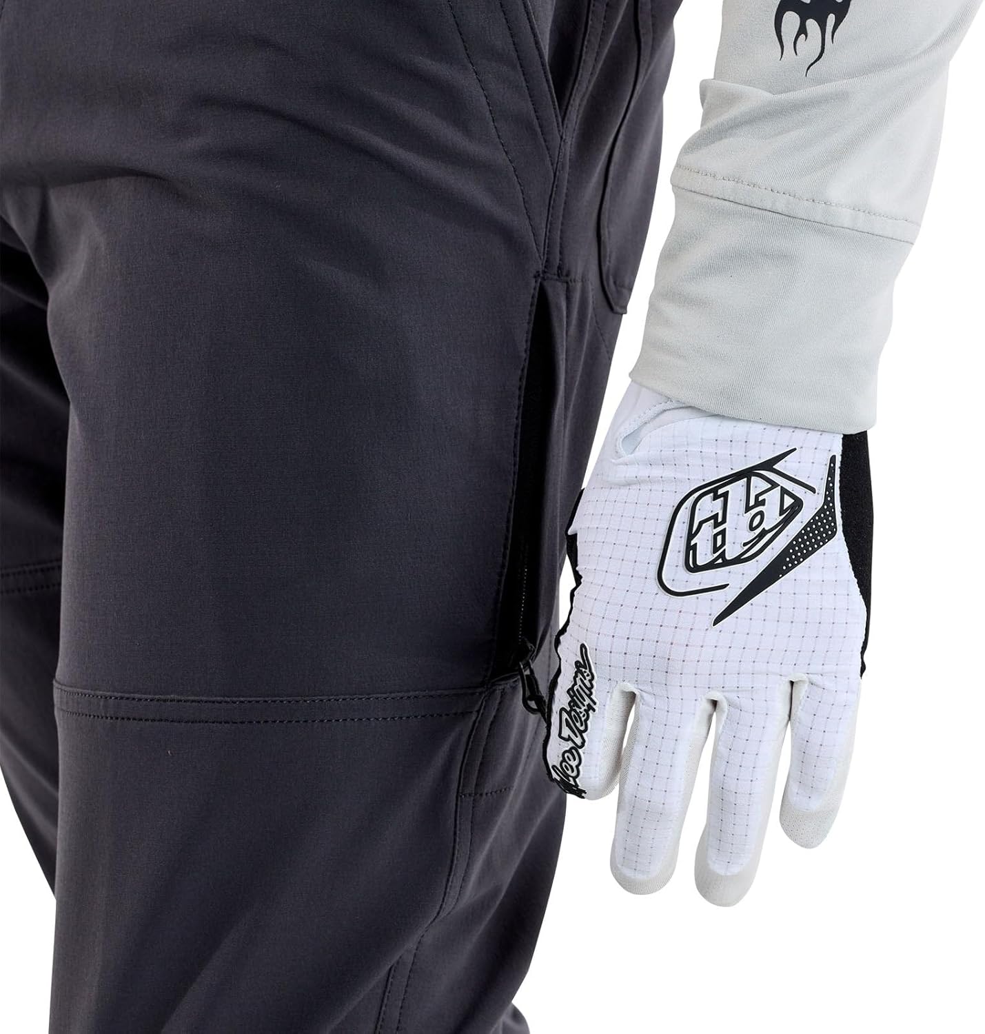 Troy Lee Designs Long Travel Adult Mountain Bike Pant, Mono Carbon, 31