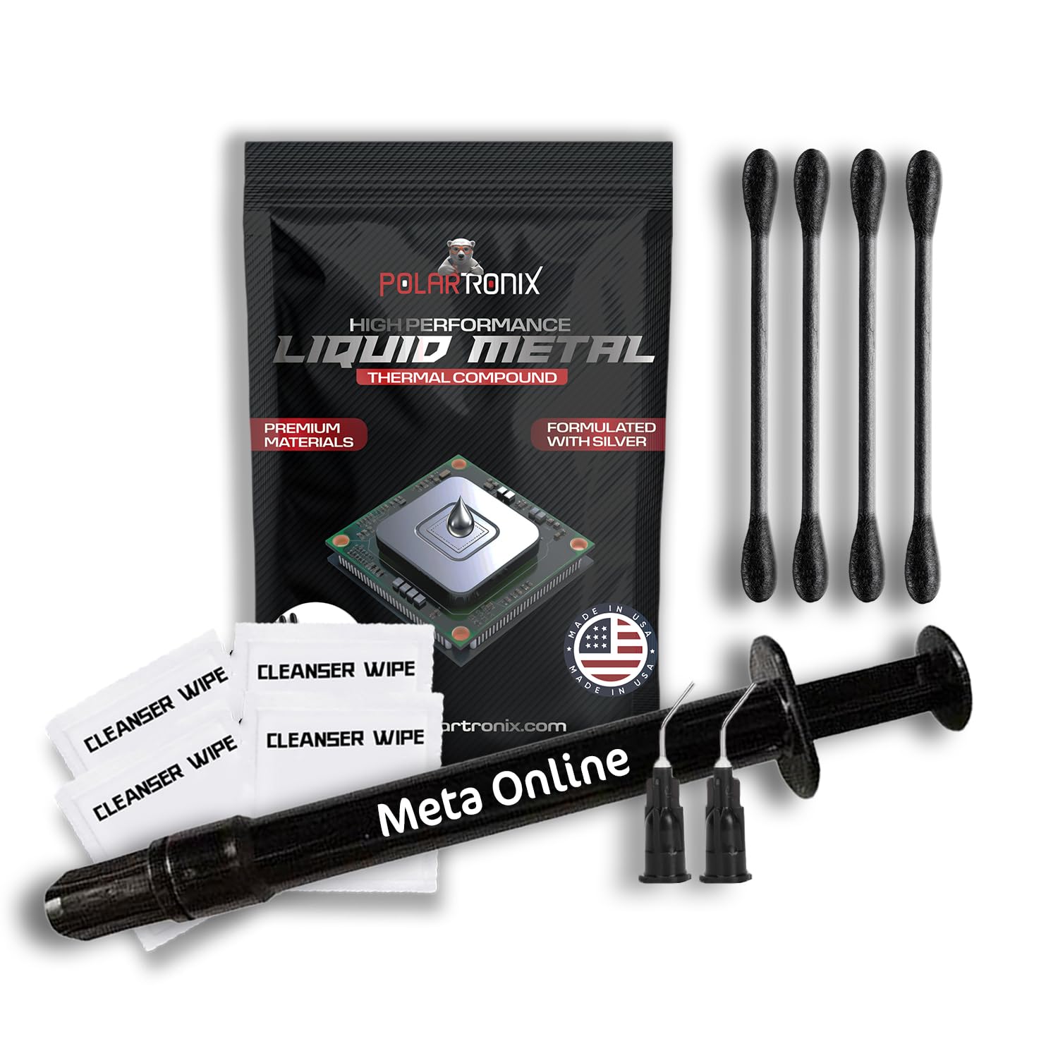 Liquid l Thermal Paste 5 Gram Pack - 130 W/m'K - Highest Thermal Conductivity - Made in USA - Great for ps5, CPU, Gpu - 5 Grams Eco Package - Ready to Apply