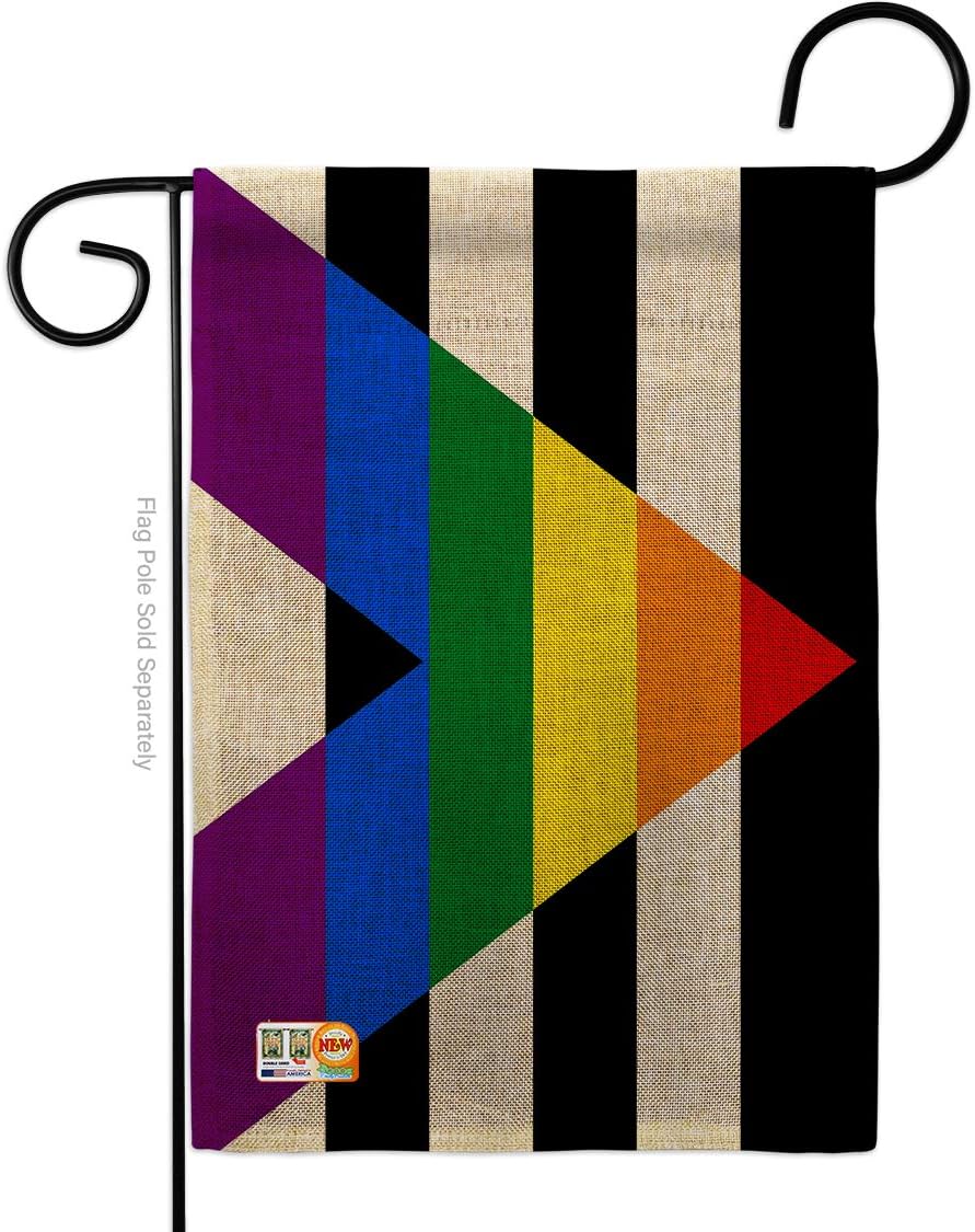 Straight Allies For Equality Burlap Garden Flag Support Pride Rainbow Love LGBT Gay Bisexual Pansexual Transgender Small Decorative Gift Yard House Banner Double-Sided Made In USA 13 X 18.5