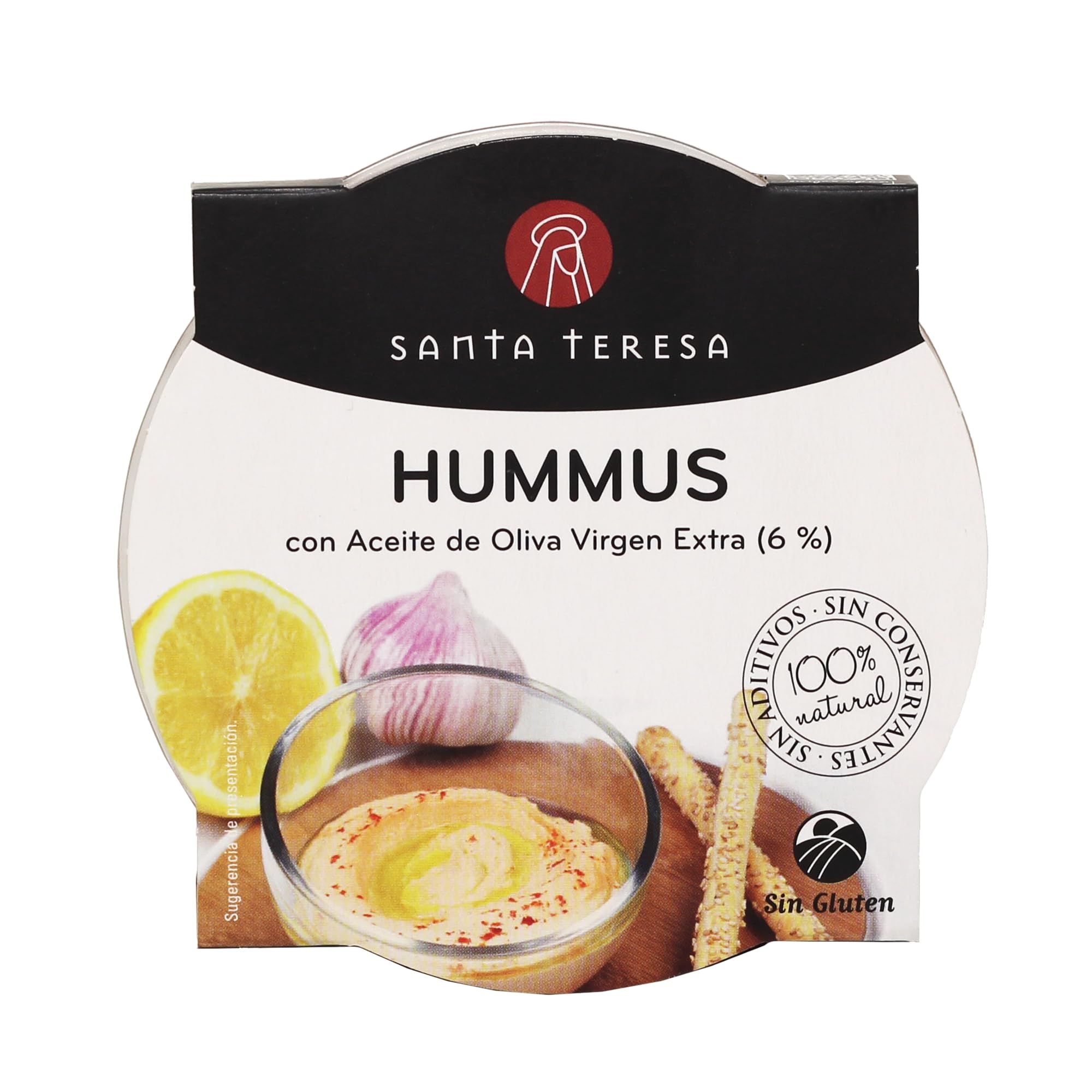 Santa Teresa Hummus con Aceite de Oliva Virgen Extra 180 Gramos