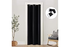 SHINELAND 80 Inch Curtain for 24 Inch Wide Doors