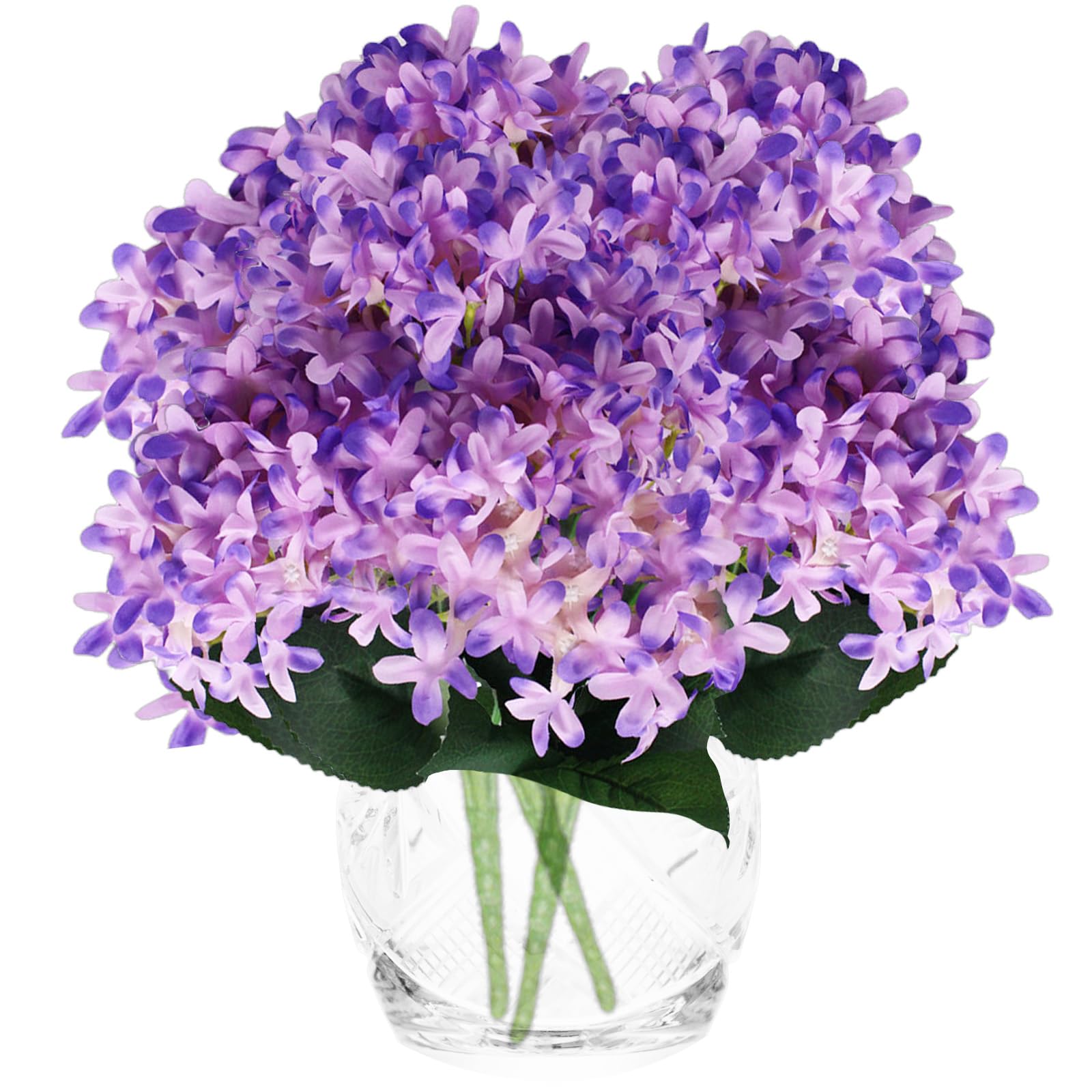 astylishome Artificial Flowers for Graves Large 40 cm Fake Flower for Decoration Purple Simulation Bouquet for Outdoor Indoor Events Wedding Party Home Decor 1105 โ image 1