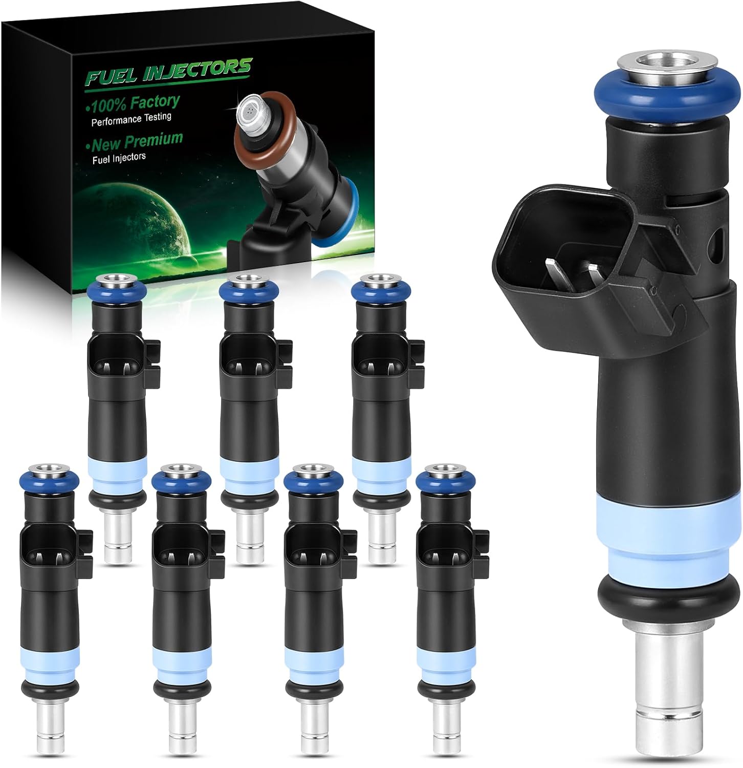 Fuel Injectors 05038337AB Fits for:-Dodge 2012-2021 Charger, 2018-2021 Durango for:-Jeep 2012-2021 Grand Cherokee for:-Chrysler 2012-2014 300 6.4L V8, OE# 05038337AB RL038337AB (Set of 8)