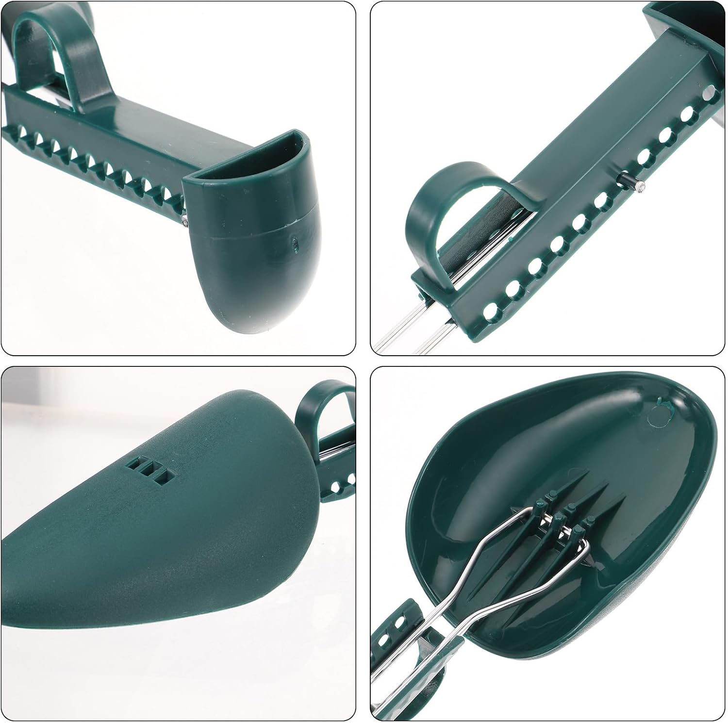 Adjustable Plastic Shoe Trees for Men, 2 Pairs Boot Shape