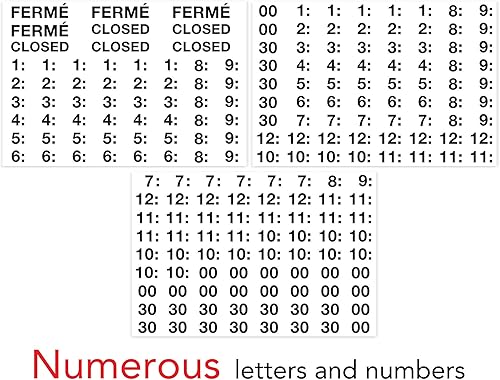 Miniatura 3 de Letreros abiertos, letrero de horario comercial de tienda, letras duraderas, números de tienda, señalización para negocios, oficina y tienda, 8 x 12