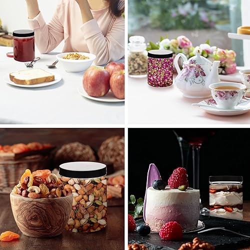 Miniatura 5 de MUXINCAMP - Recipientes de plástico de 8 onzas con tapas, paquete de 36 tarros de plástico de 8 onzas con tapas de rosca, recipientes de cosméticos