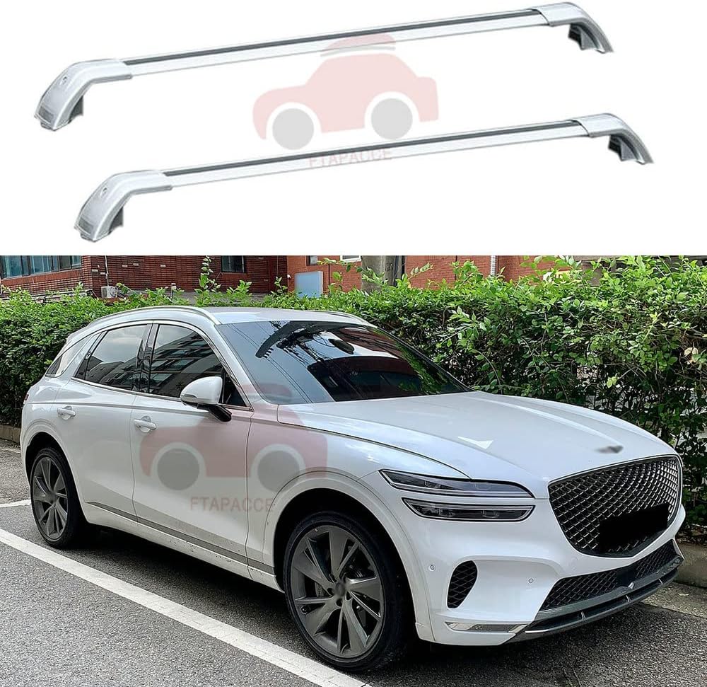 2PCS Crossbar Cross Bars Fits for Genesis GV70 2022 2023 Luggage Carrier Roof Rack Rail Carrier Lockable