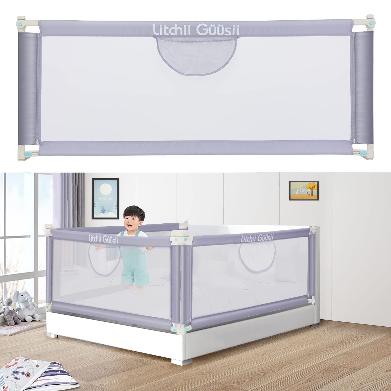 surpcos社ベッドフェンス（ベッドガード）未使用 200cm（2.0）1枚  