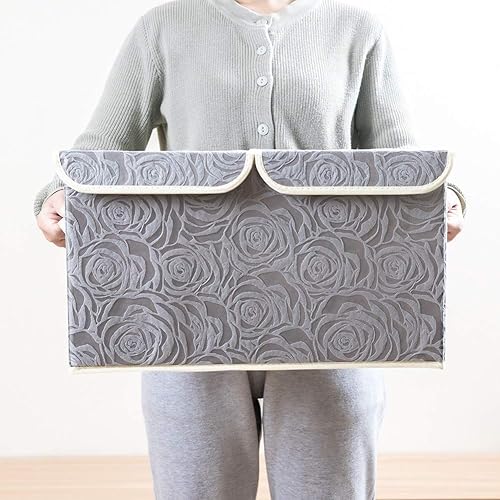 Vista 6 de Prandom - Cubo de basura plegable con tapa Gris