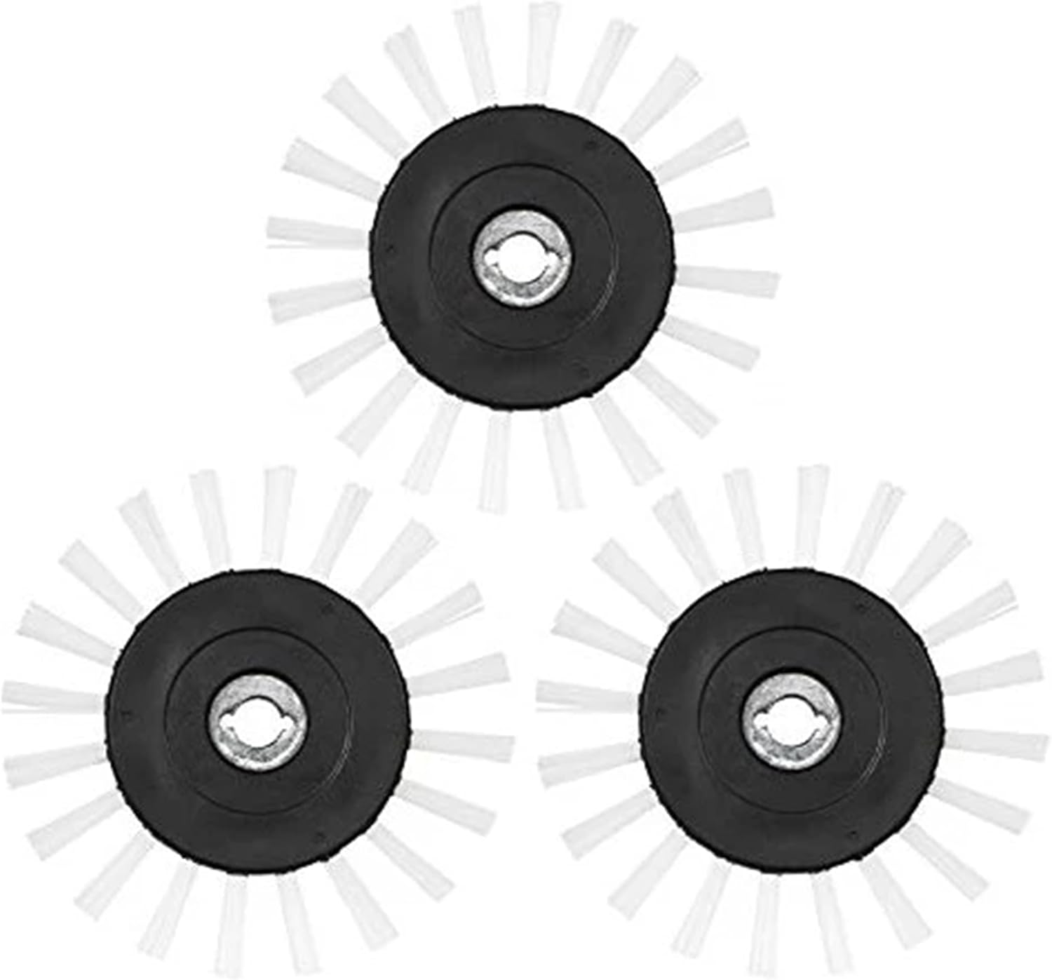 Grout Groovy! Replacement Brush Wheels 3-Pack – Nylon Cleaning Brush Heads Machines, Indoor Cleaner Tool for Tile, Bathroom, Kitchen Floors, Easy Scrubbing Solution